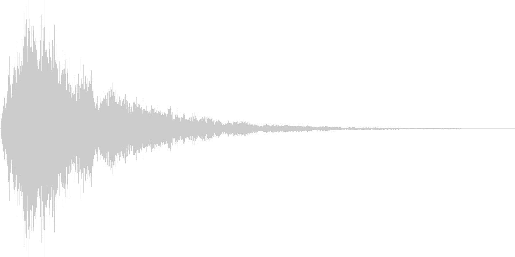 アプリのタッチ音の未再生の波形