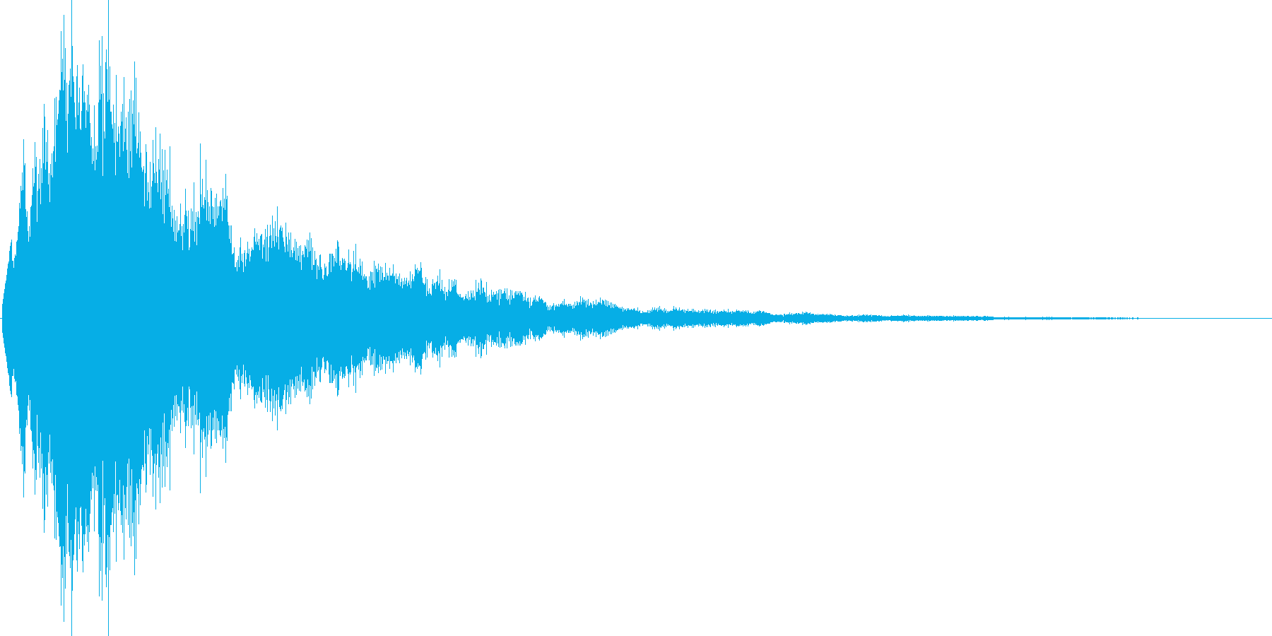 アプリのタッチ音の再生済みの波形