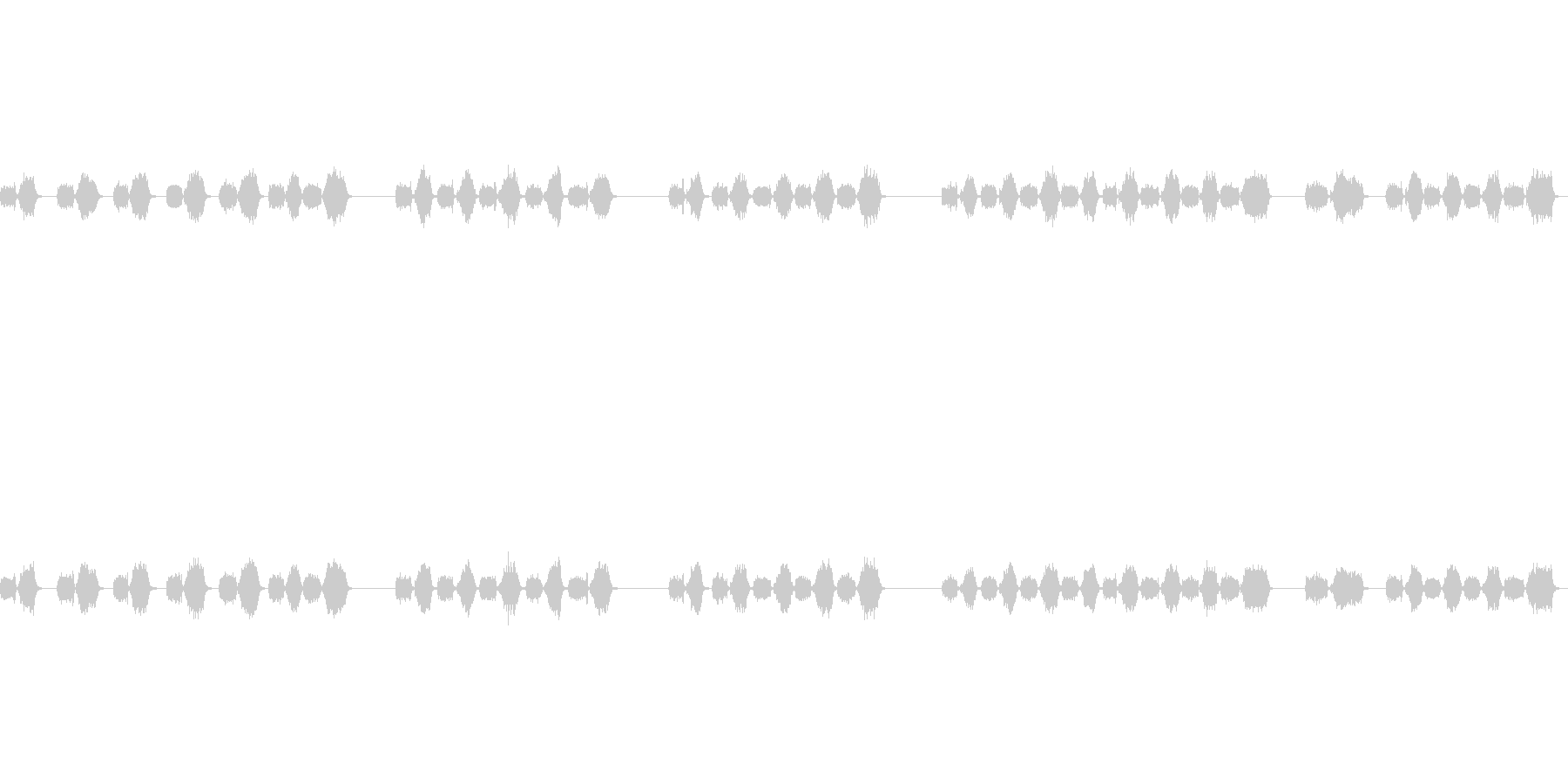 シュッシュ(カメラにブロワーをかける音)の未再生の波形