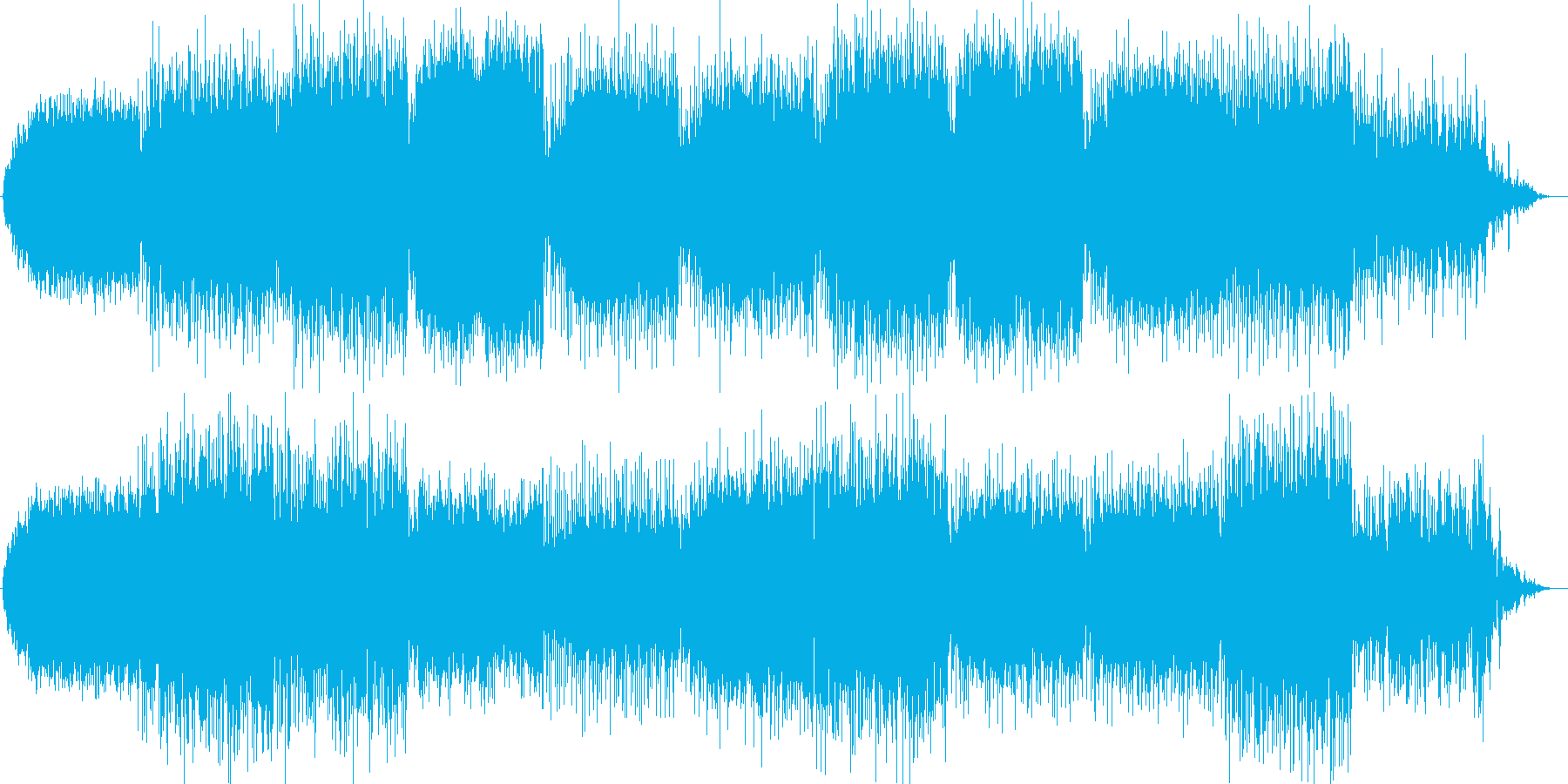 ストレスフリーなリラクゼーションBGMの再生済みの波形