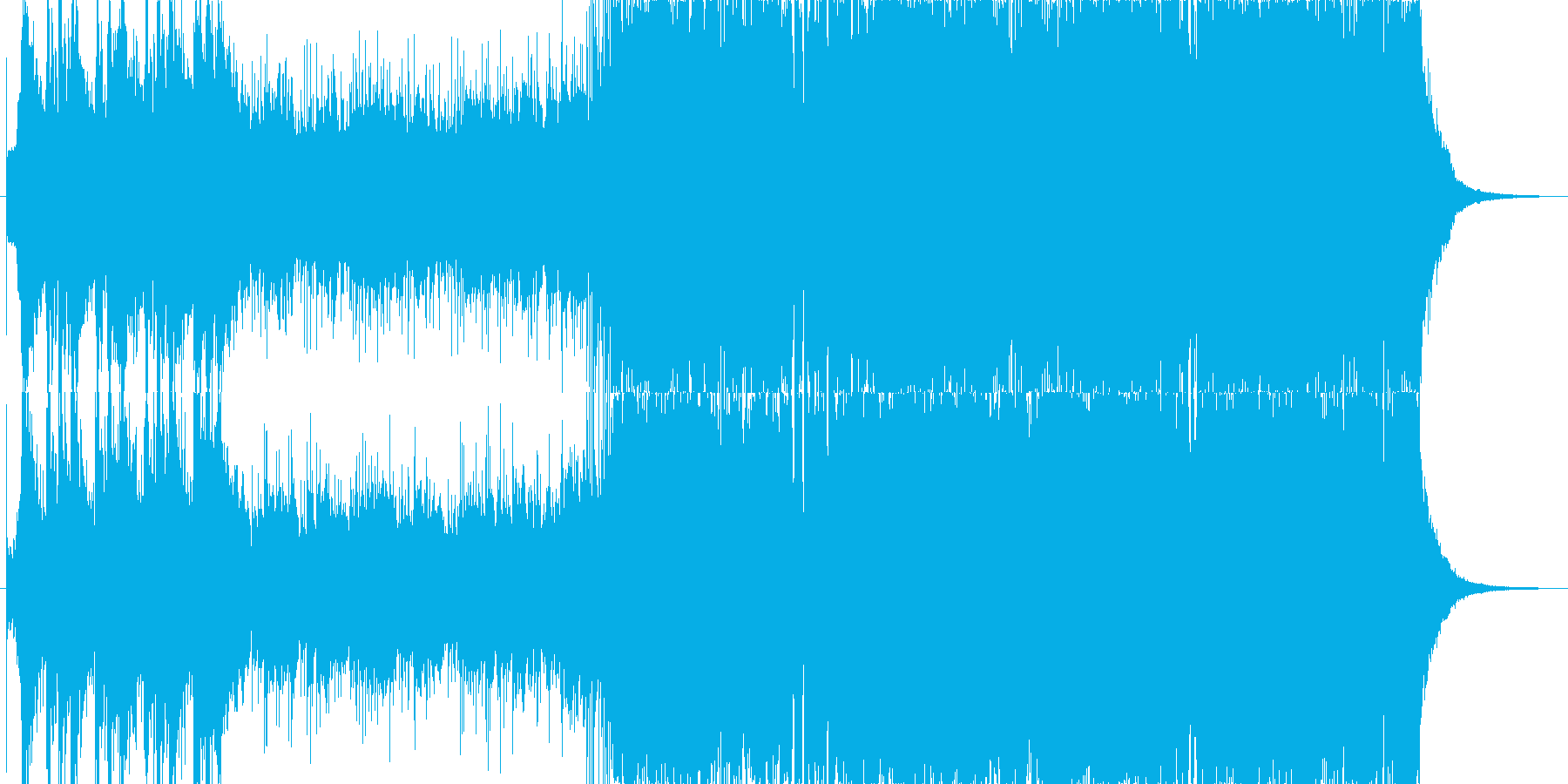 和風のオーケストラ〜ロック〜ポップスB1の再生済みの波形