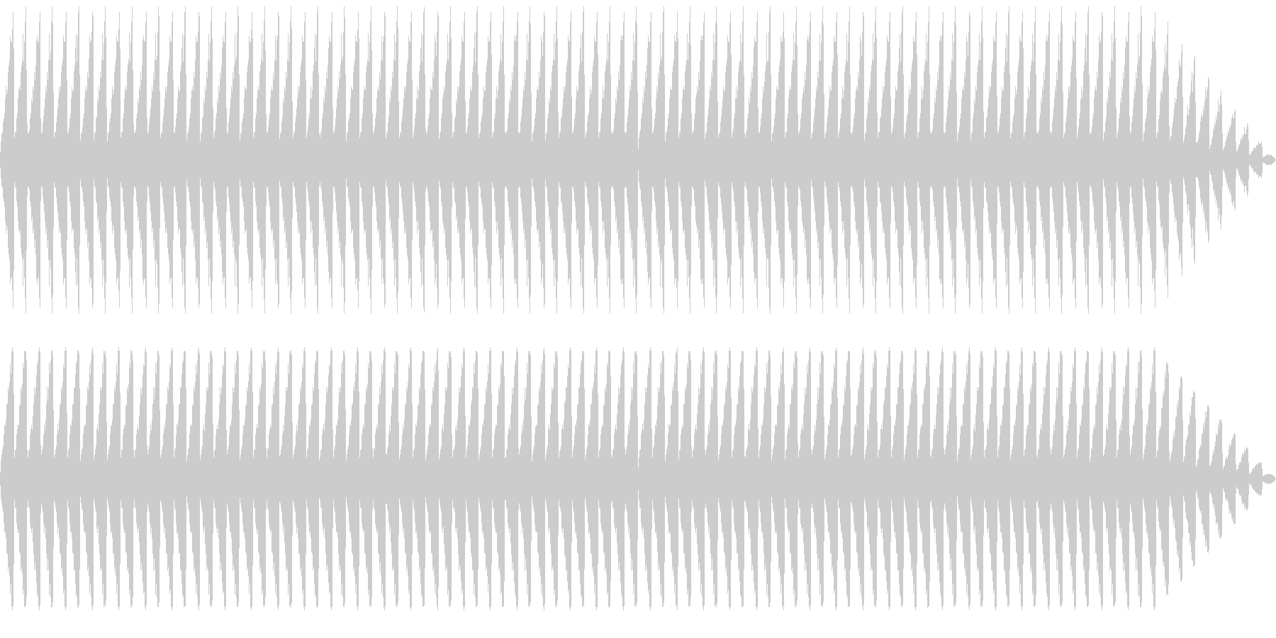 ホラー音源の未再生の波形