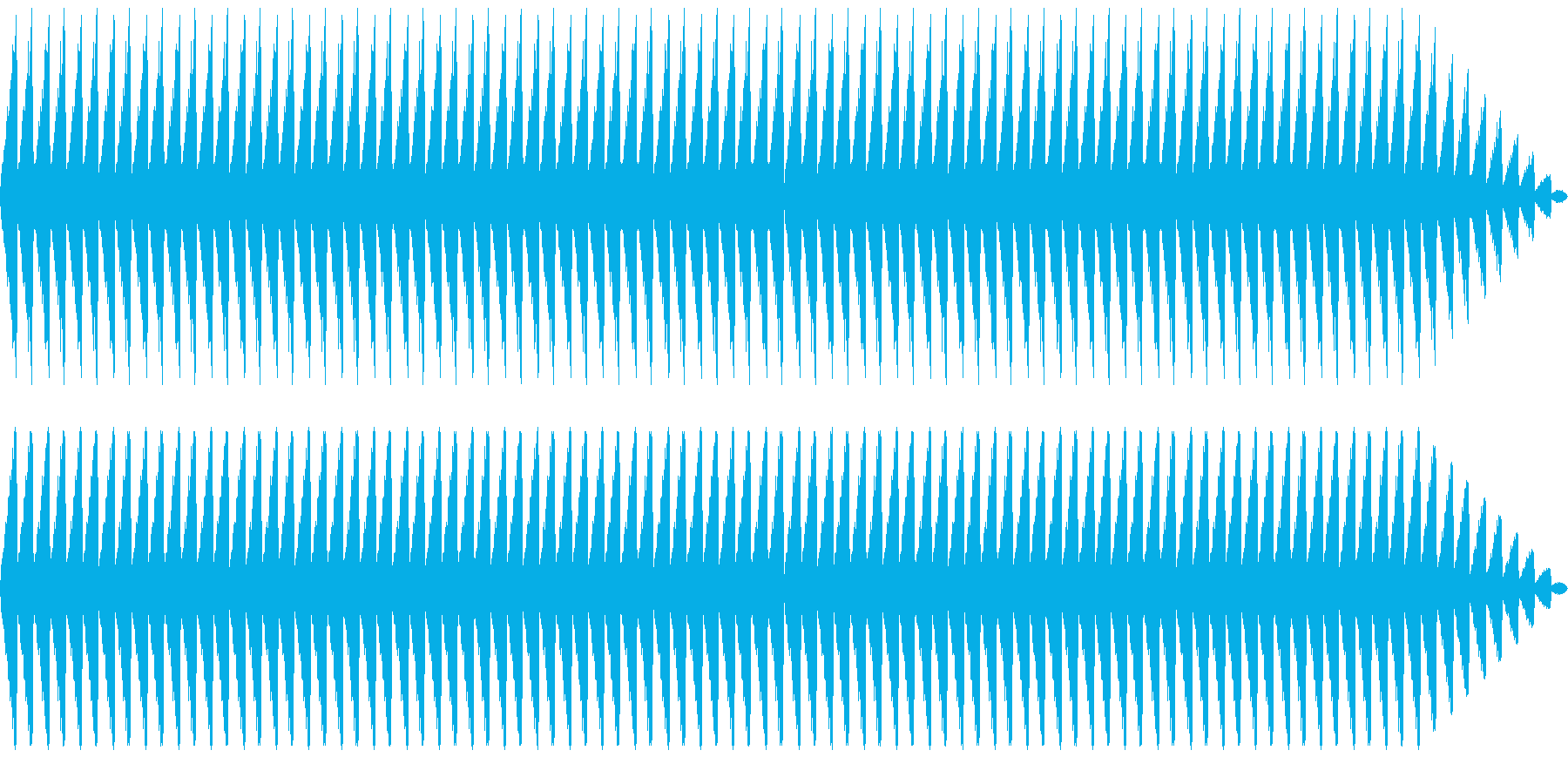 ホラー音源の再生済みの波形