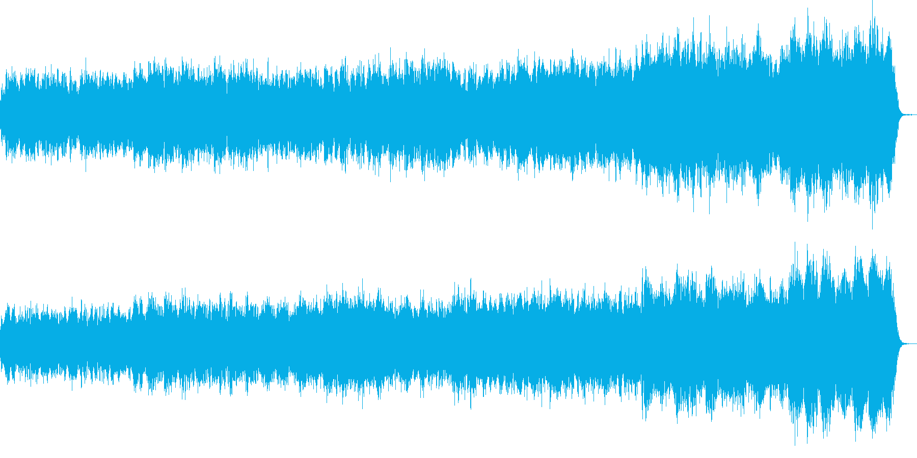 湖のさざ波のようなミステリアスな曲の再生済みの波形