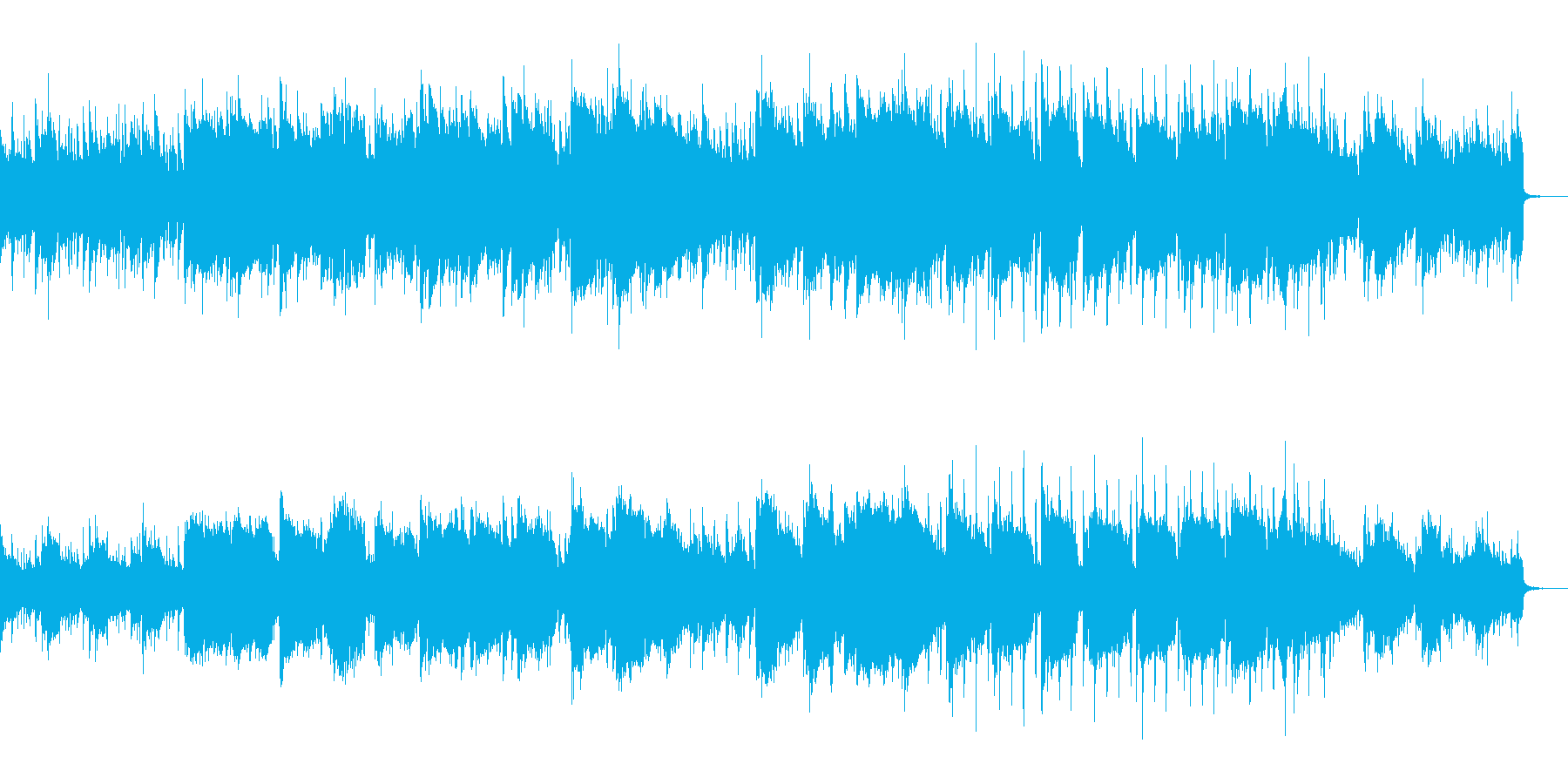 尺八による凛とした雰囲気の曲の再生済みの波形