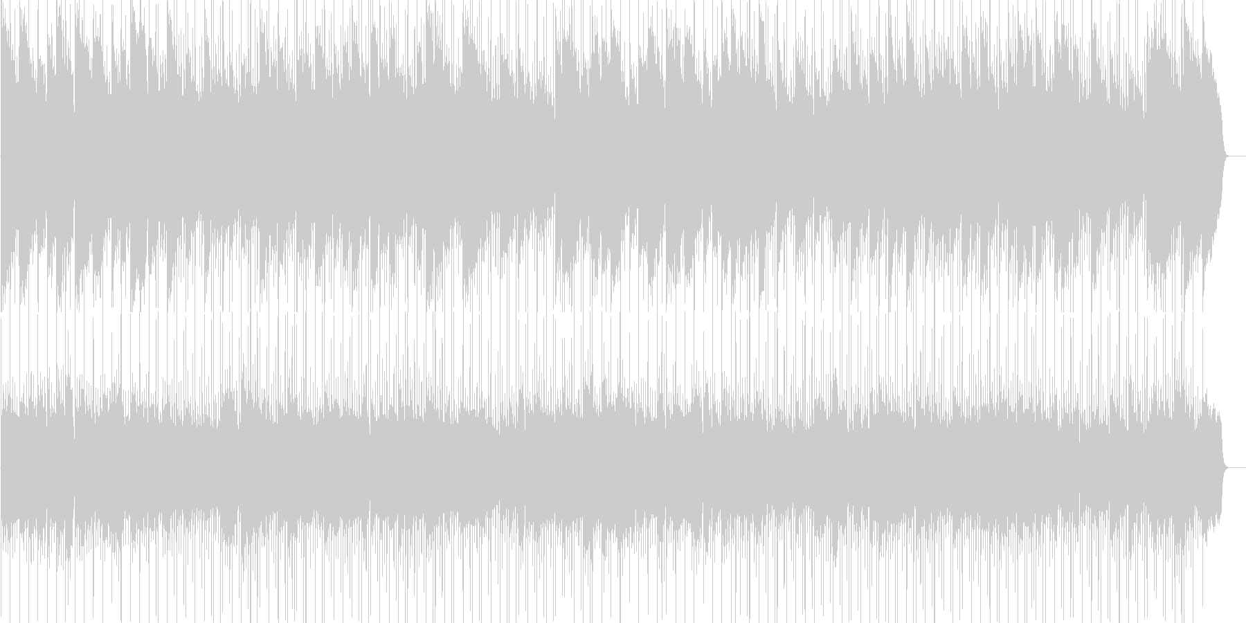 孤独な旅をイメージした哀愁漂うBGMの未再生の波形