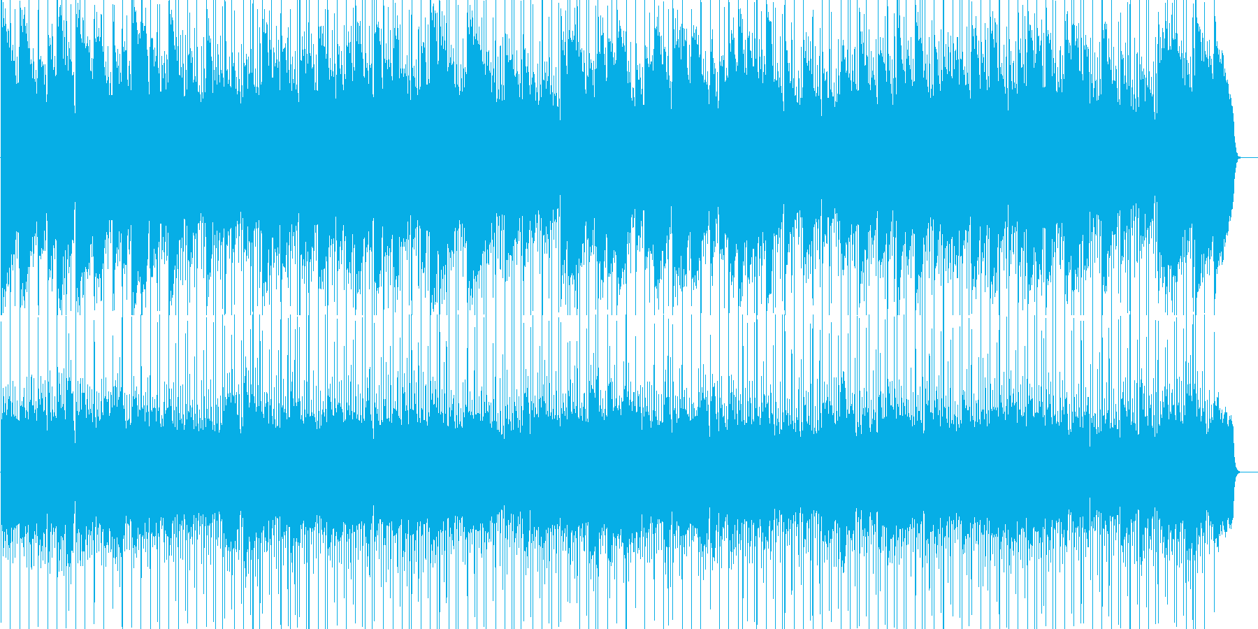 孤独な旅をイメージした哀愁漂うBGMの再生済みの波形