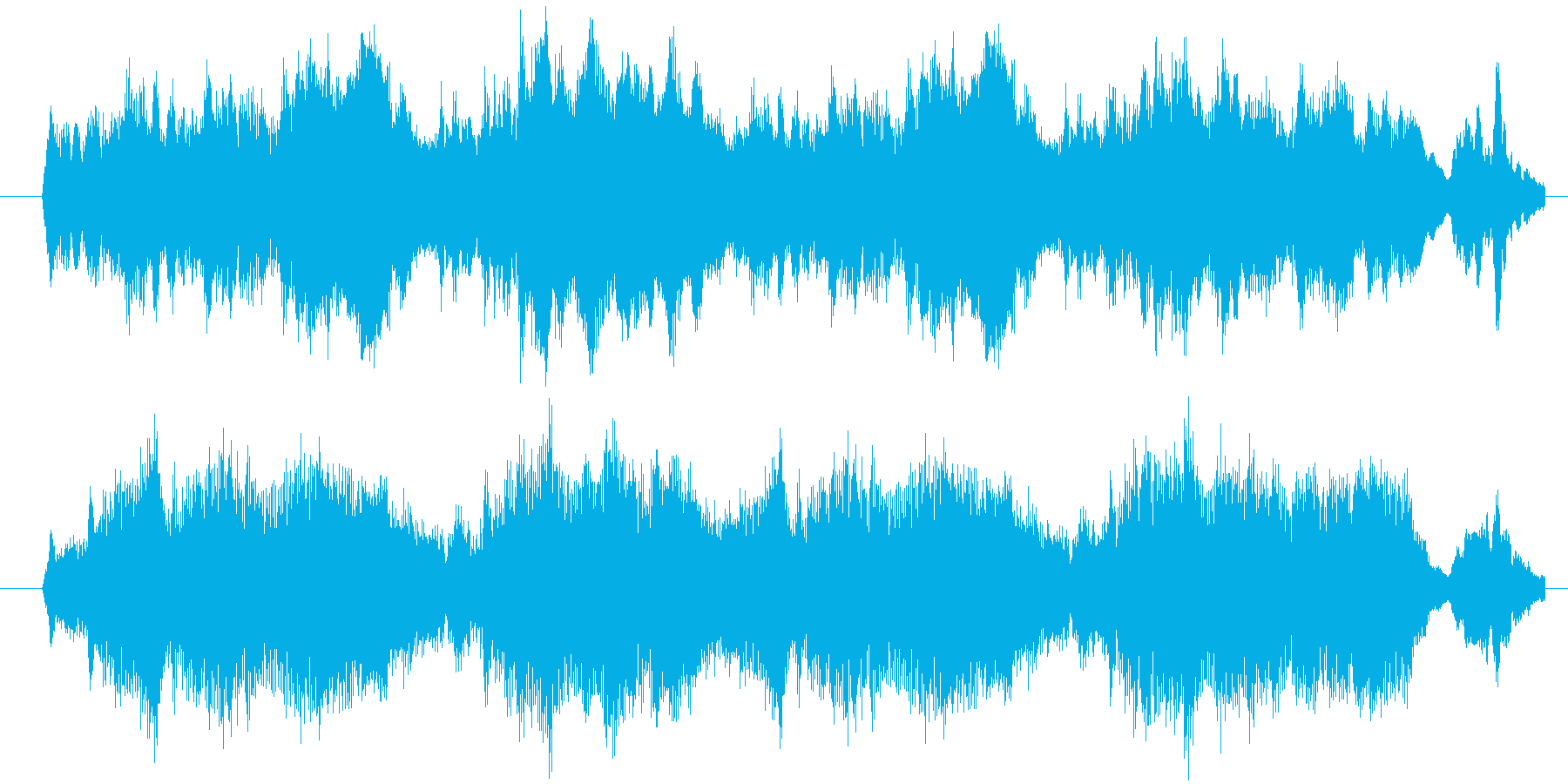 鬼気迫るオーケストラ風ジングルです。の再生済みの波形