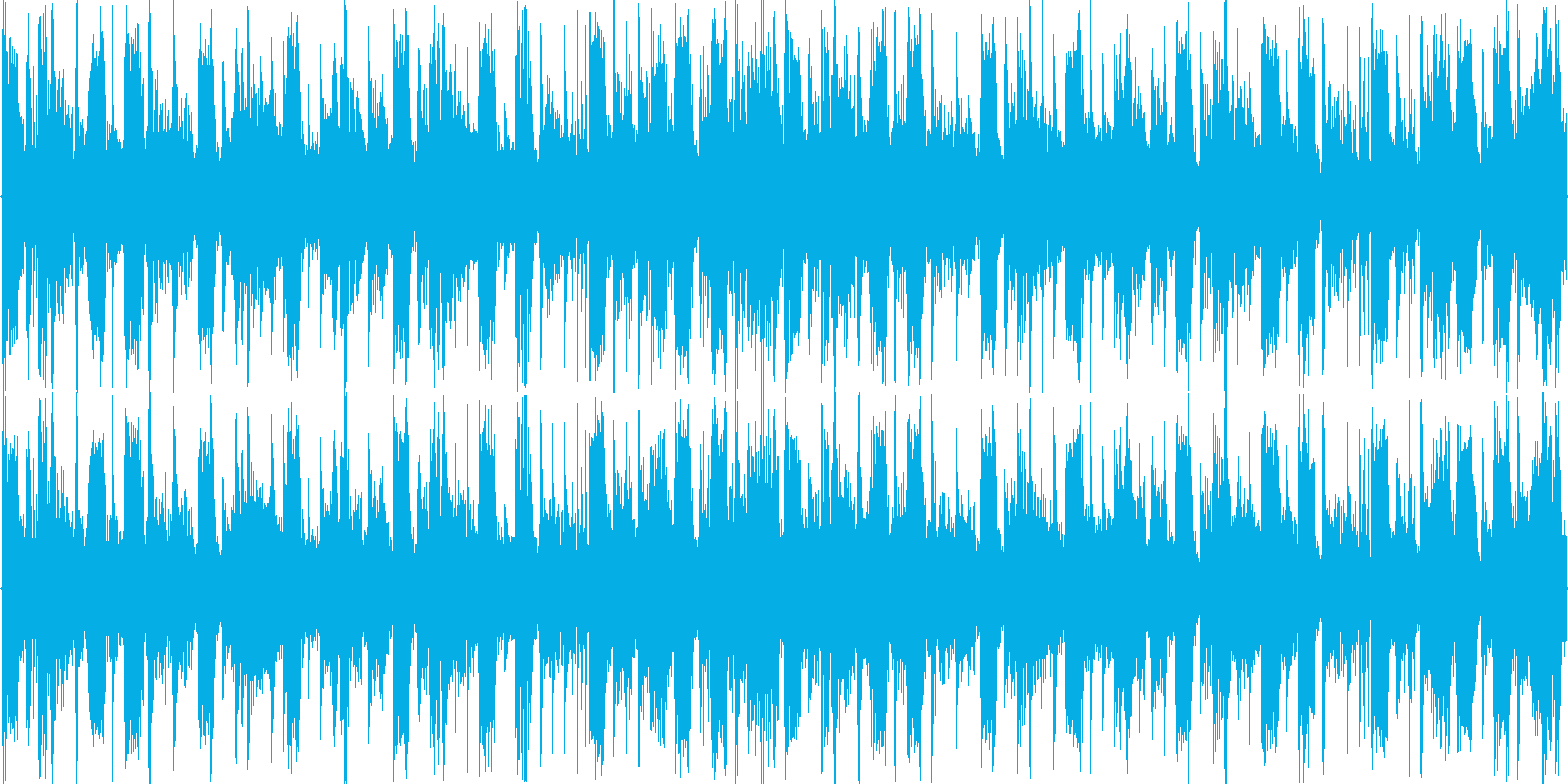 空間的な音響を駆使したループ楽曲です。の再生済みの波形
