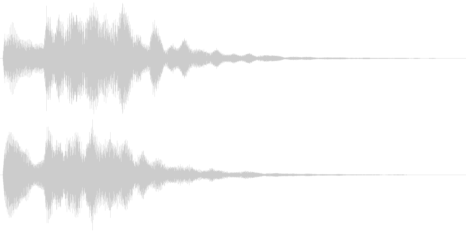 環境音系の効果音です。の未再生の波形