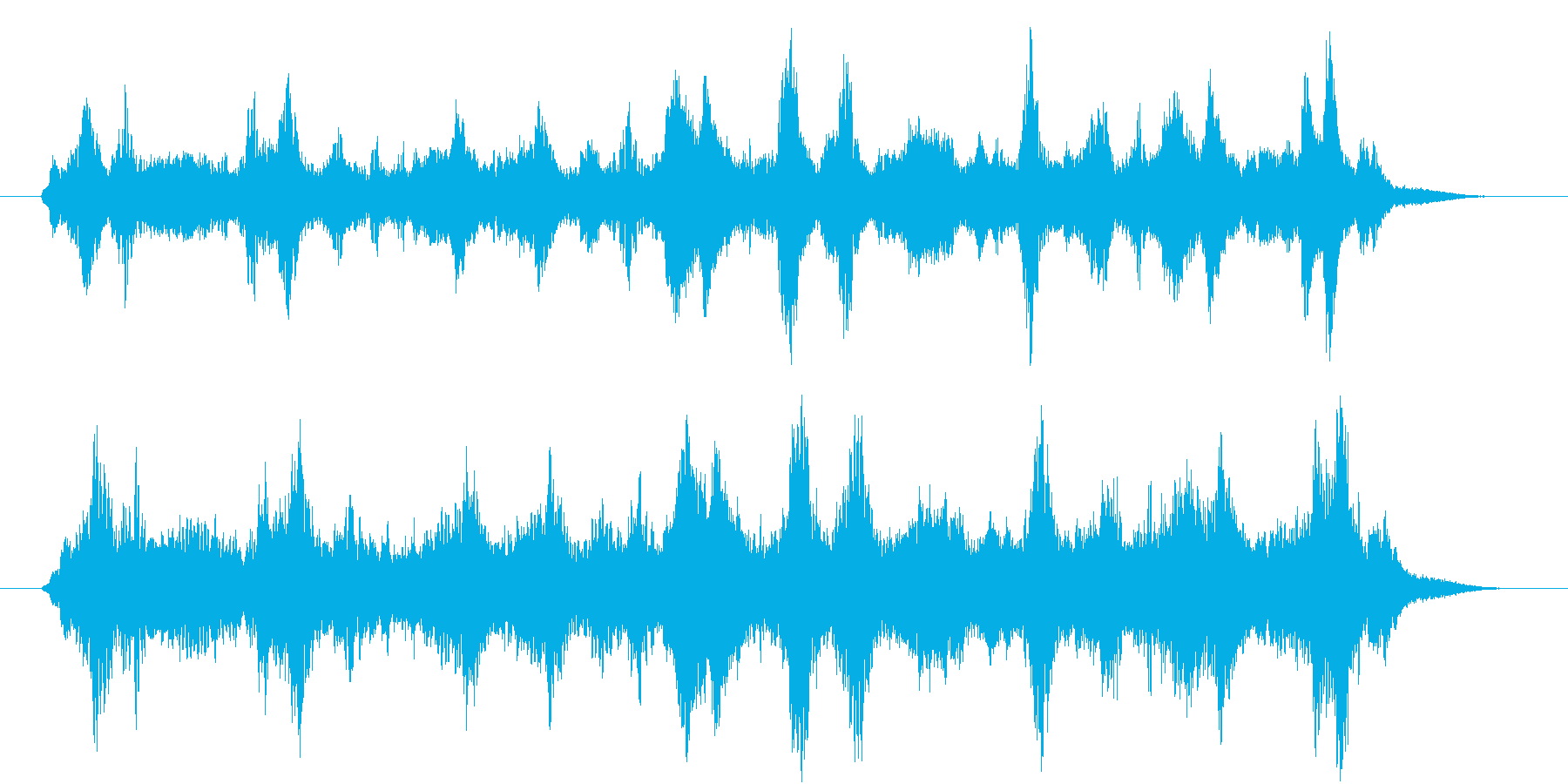 近未来的な神秘的な音楽の再生済みの波形