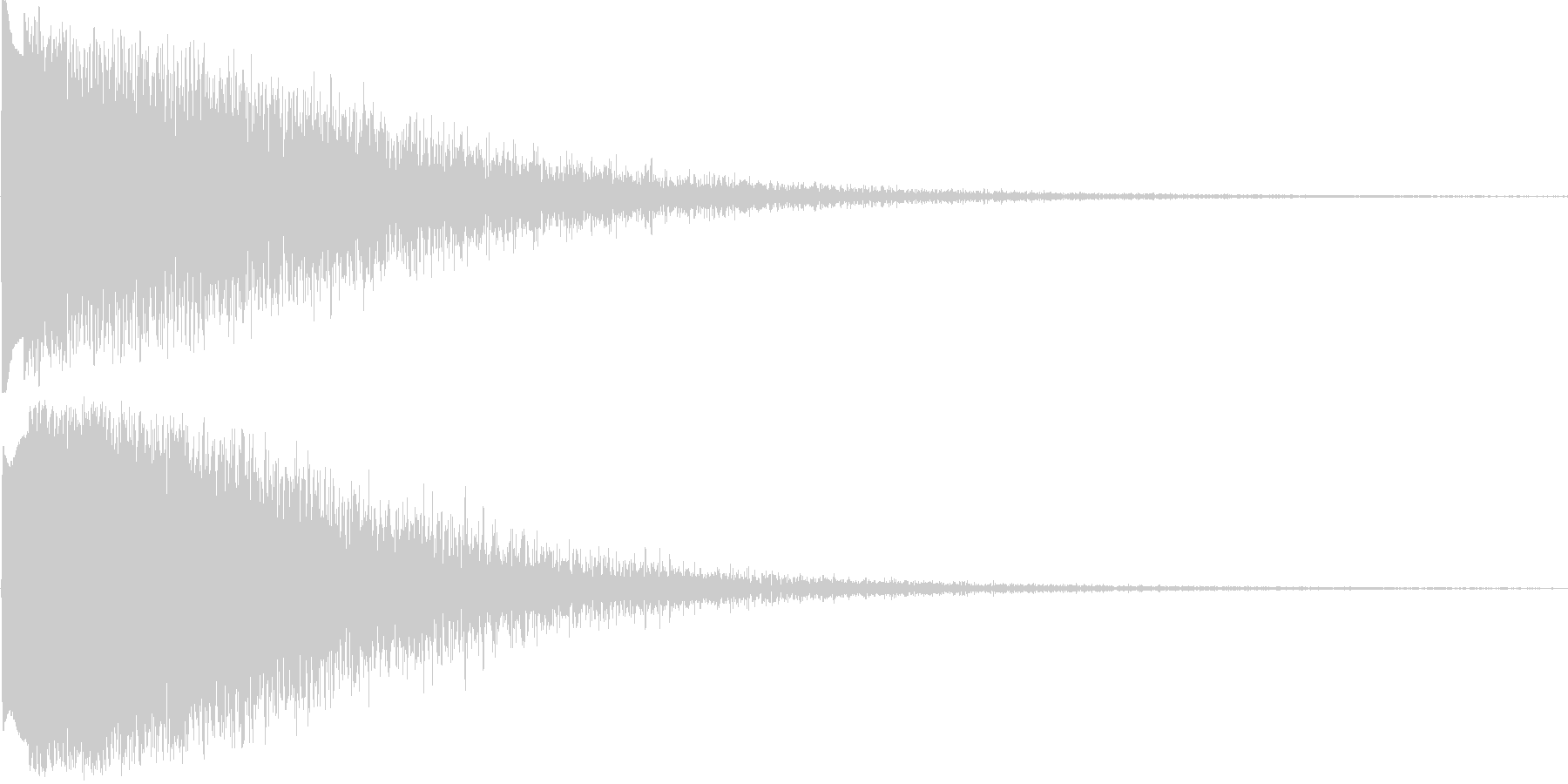 発射音の未再生の波形