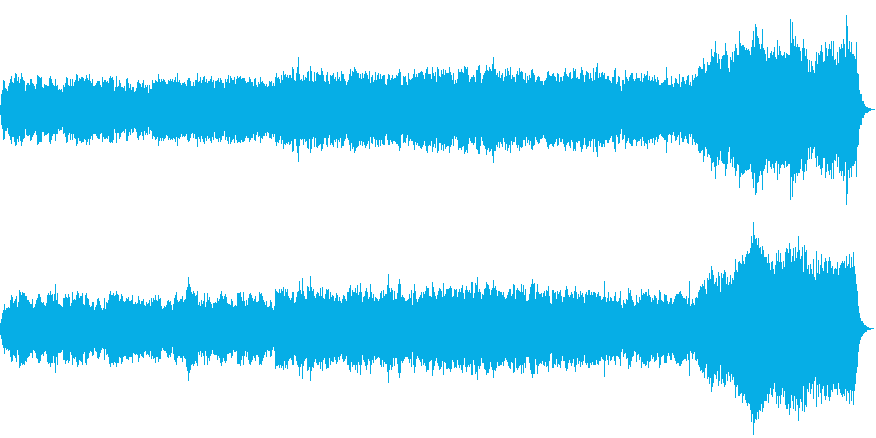 パイプオルガンオリジナル曲で哀愁感ありの再生済みの波形
