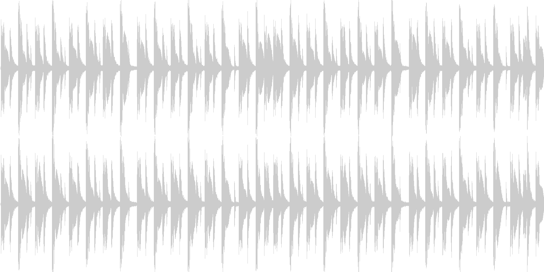 ハウスのリズムを基本にした楽曲です。の未再生の波形