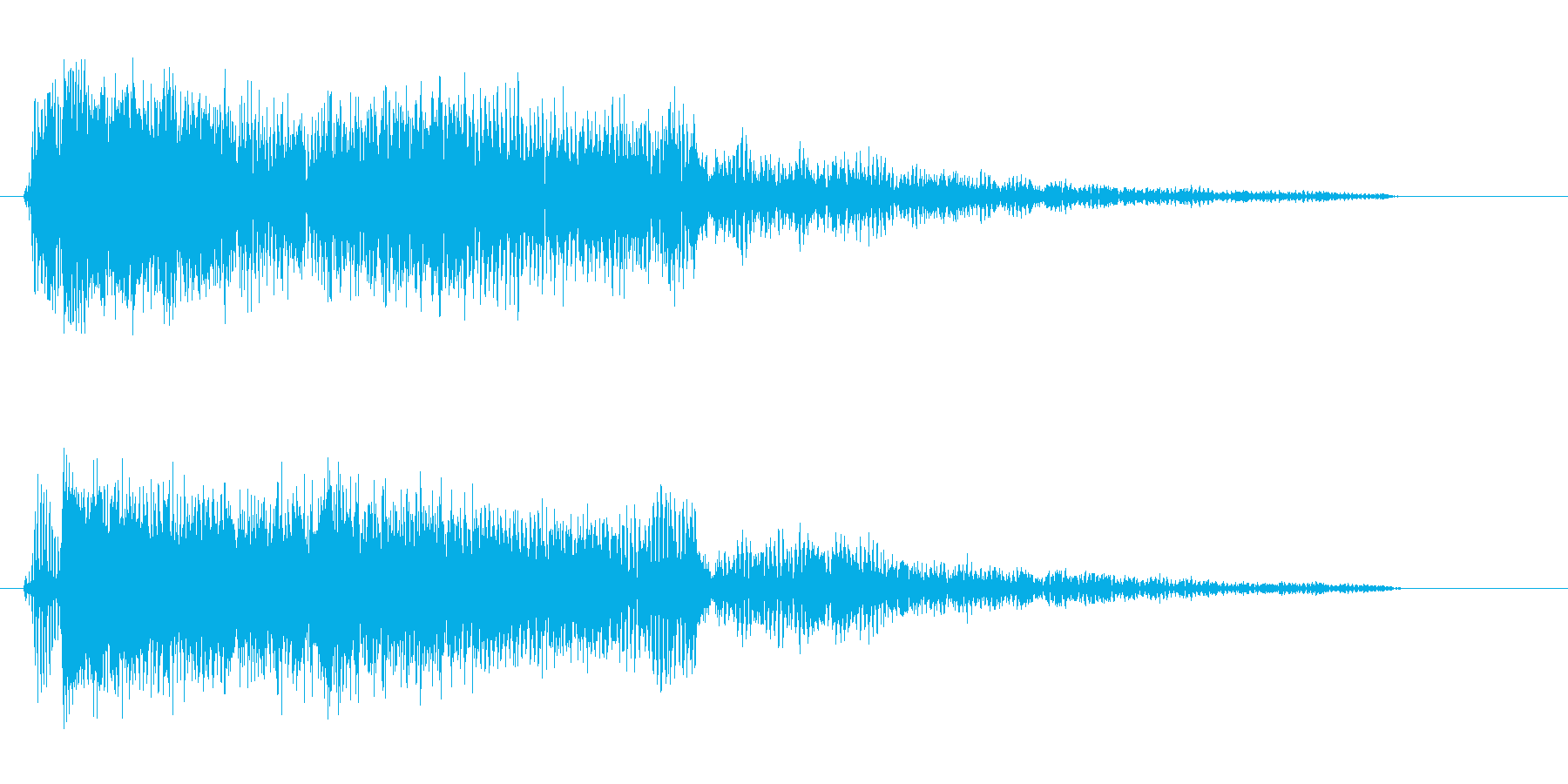 プアー(強めの効果音)の再生済みの波形