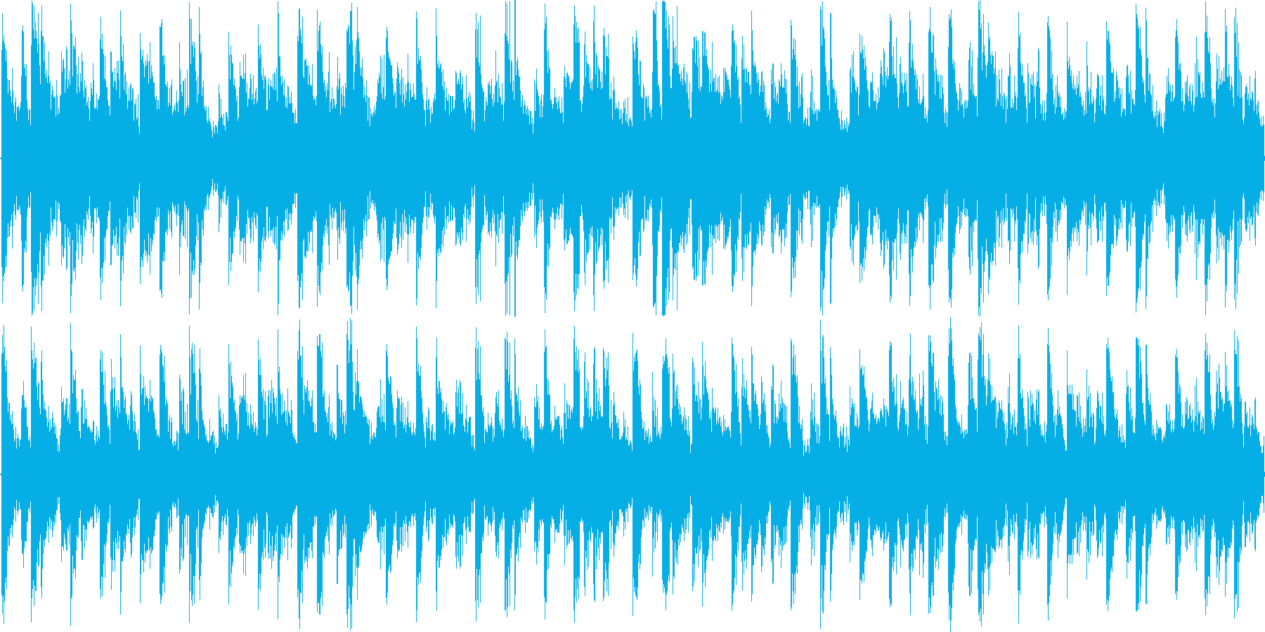 空間的な音響を駆使したループ楽曲です。の再生済みの波形