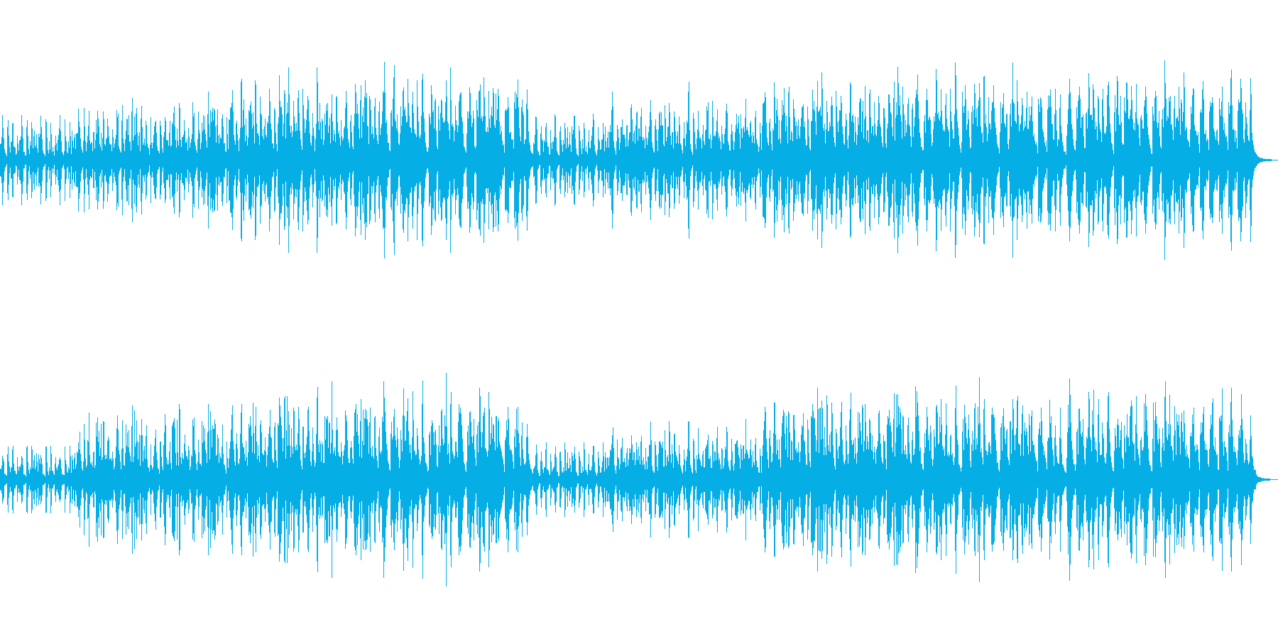 明るく元気な行進曲調のブラスバンド曲ですの再生済みの波形