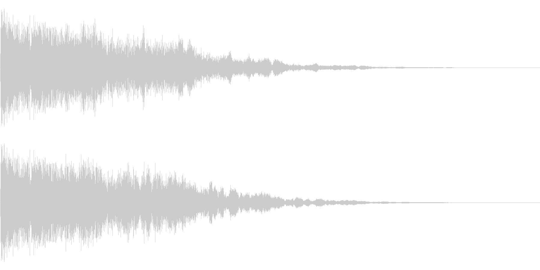 氷をイメージさせるピキーンという音です。の未再生の波形