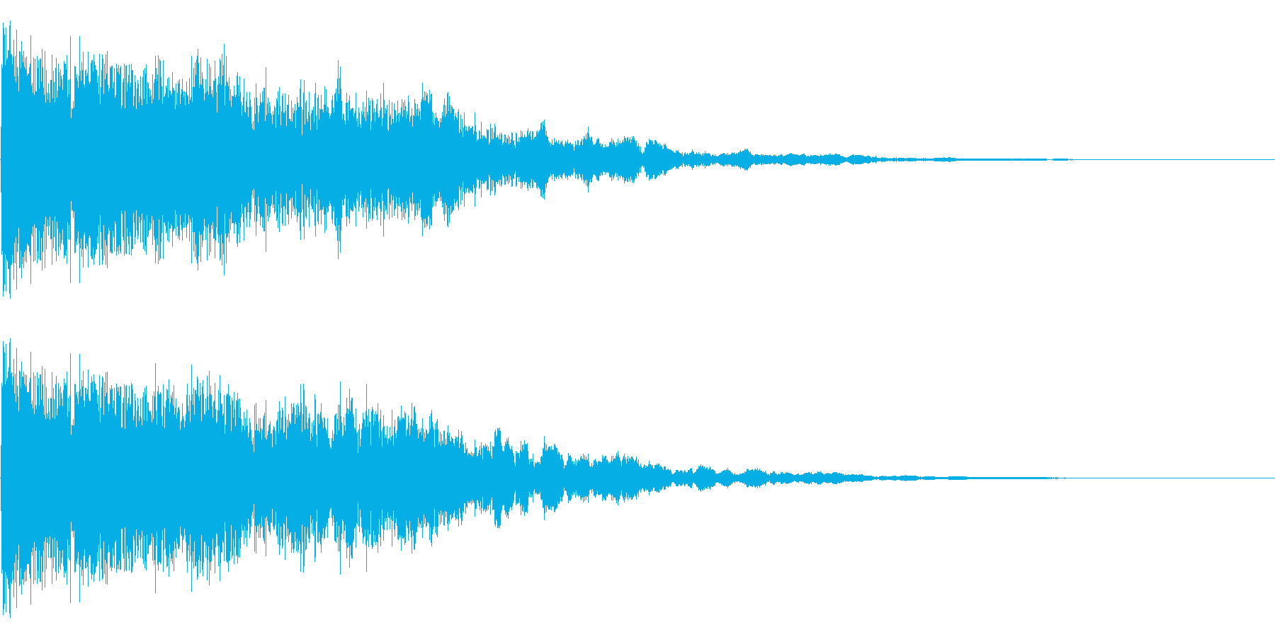 氷をイメージさせるピキーンという音です。の再生済みの波形