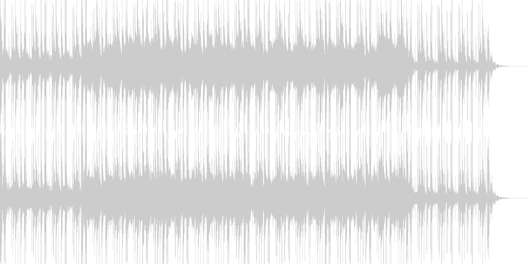 お化け屋敷に最適な奇妙な雰囲気の曲の未再生の波形