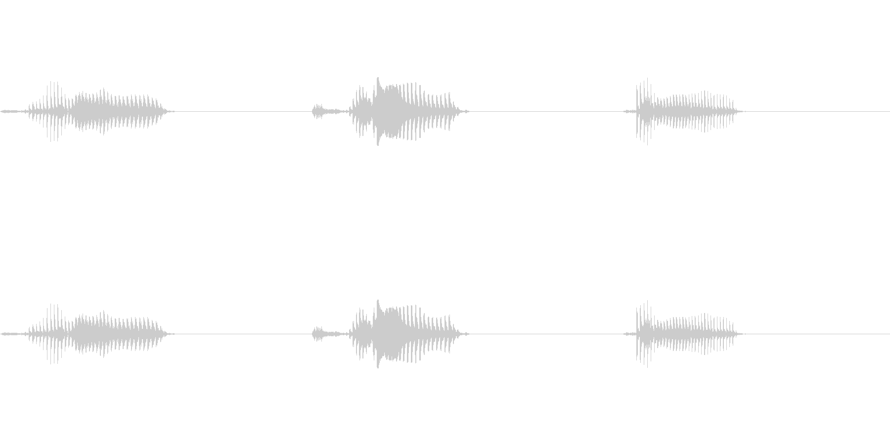 3・2・1のカウントダウンです(男性)の未再生の波形