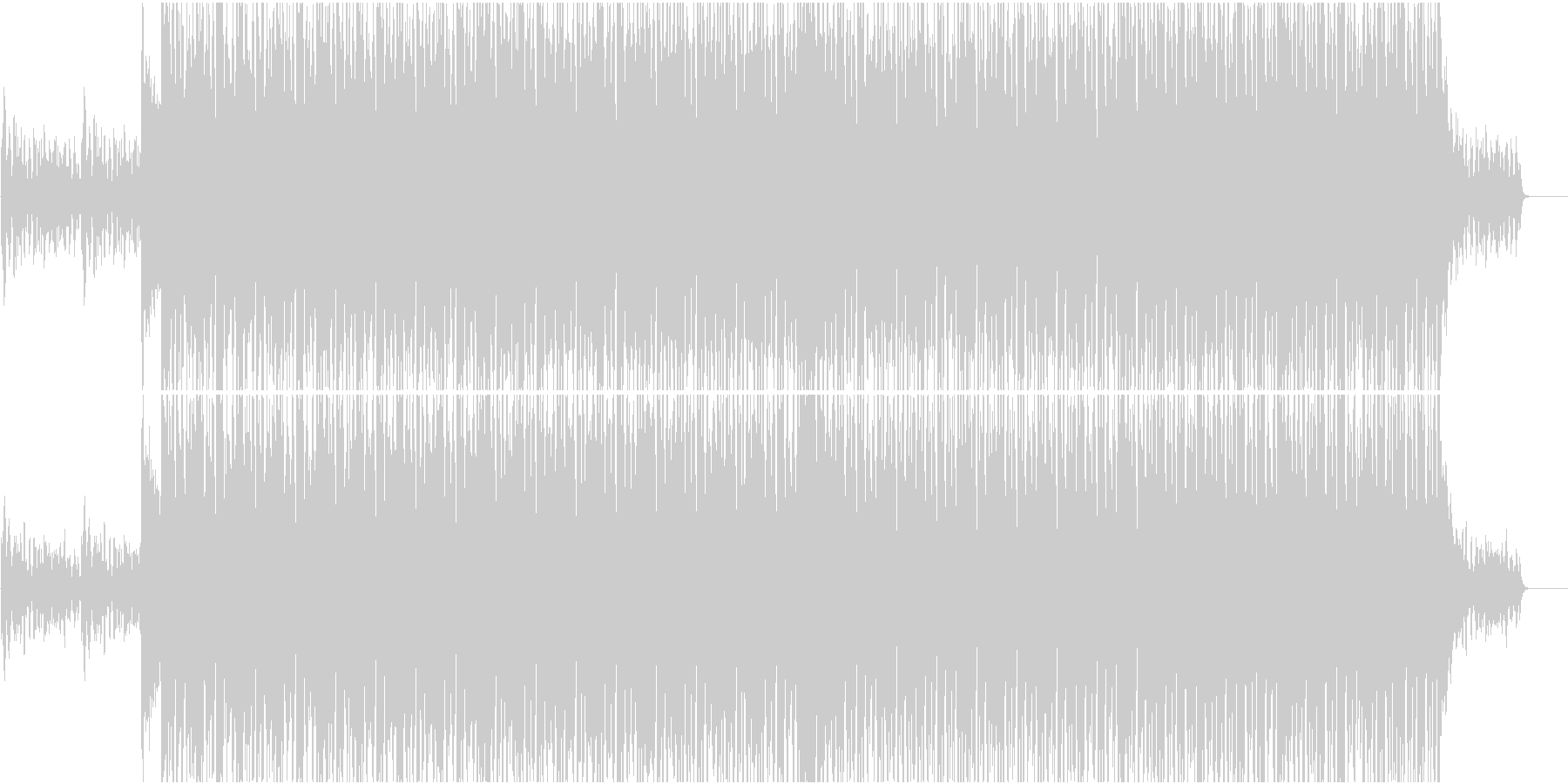 EDM系BGM(ブレイクなし)の未再生の波形