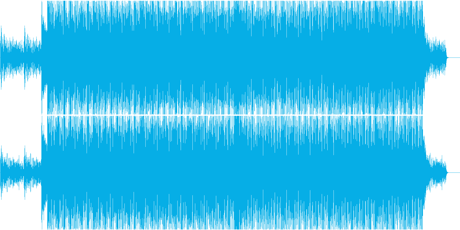 EDM系BGM(ブレイクなし)の再生済みの波形