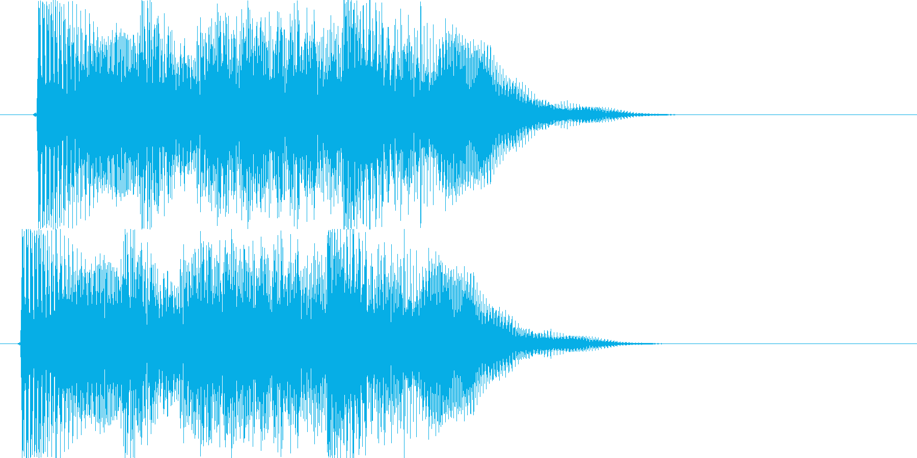 テロリラン(スロットでの確定音)の再生済みの波形