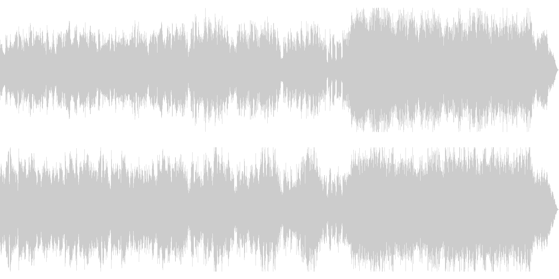 ホラー系ダークな曲 ベースとオーケストラの未再生の波形