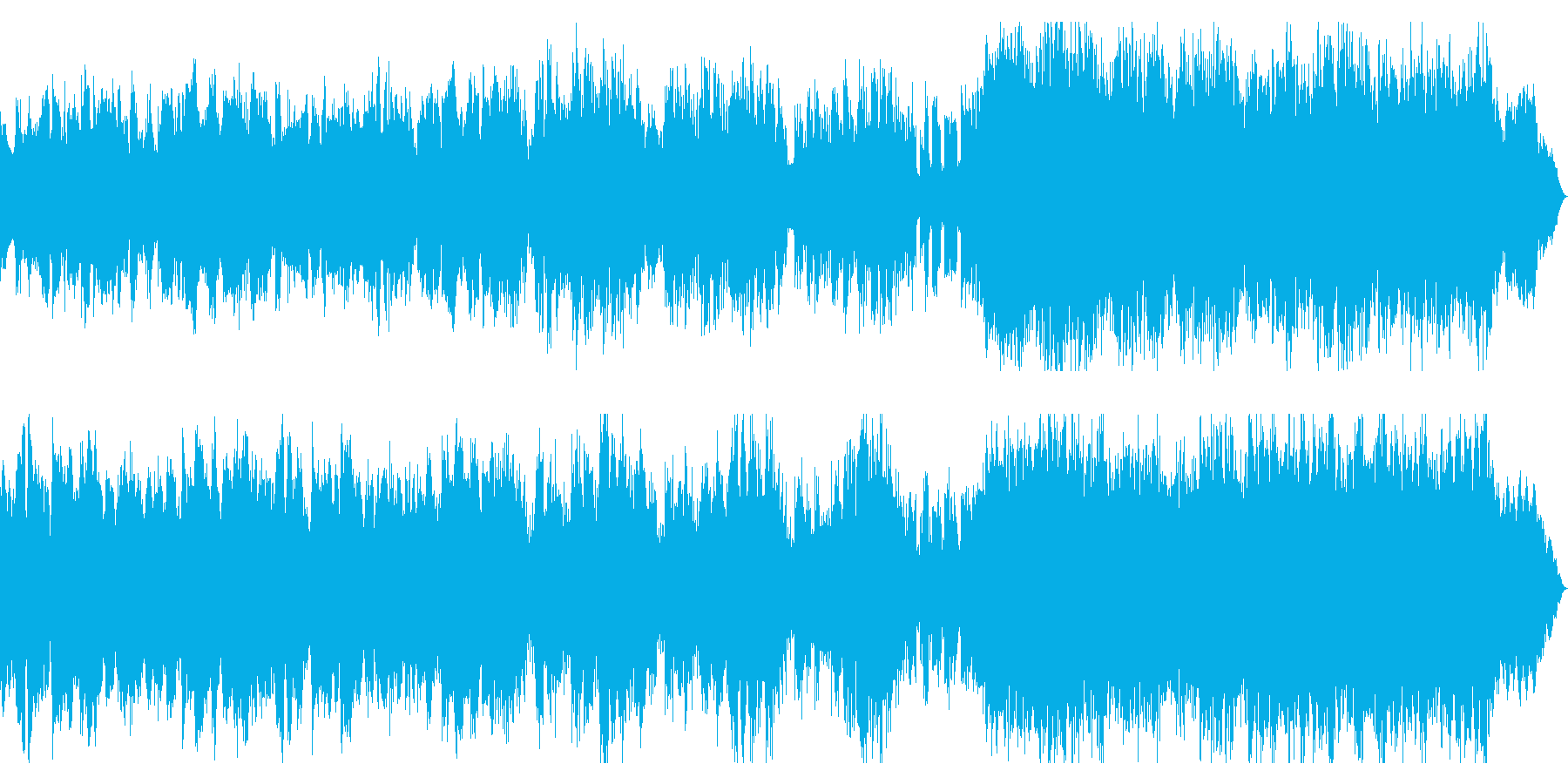 ホラー系ダークな曲 ベースとオーケストラの再生済みの波形