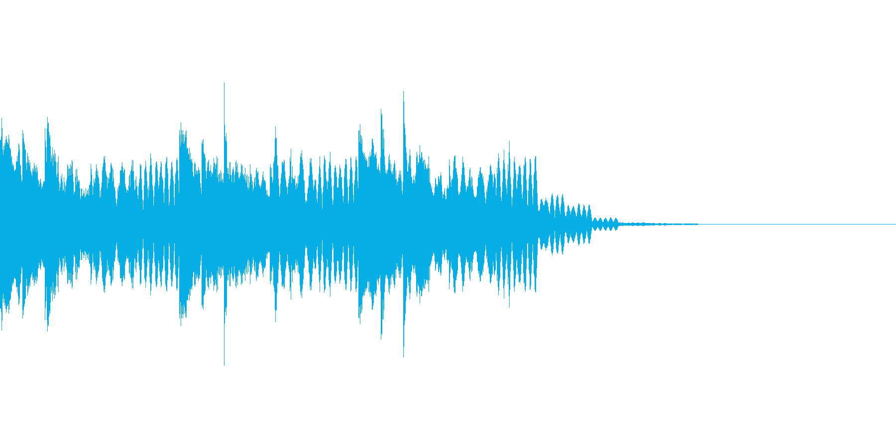 着信音、お知らせ音、アラーム音の再生済みの波形