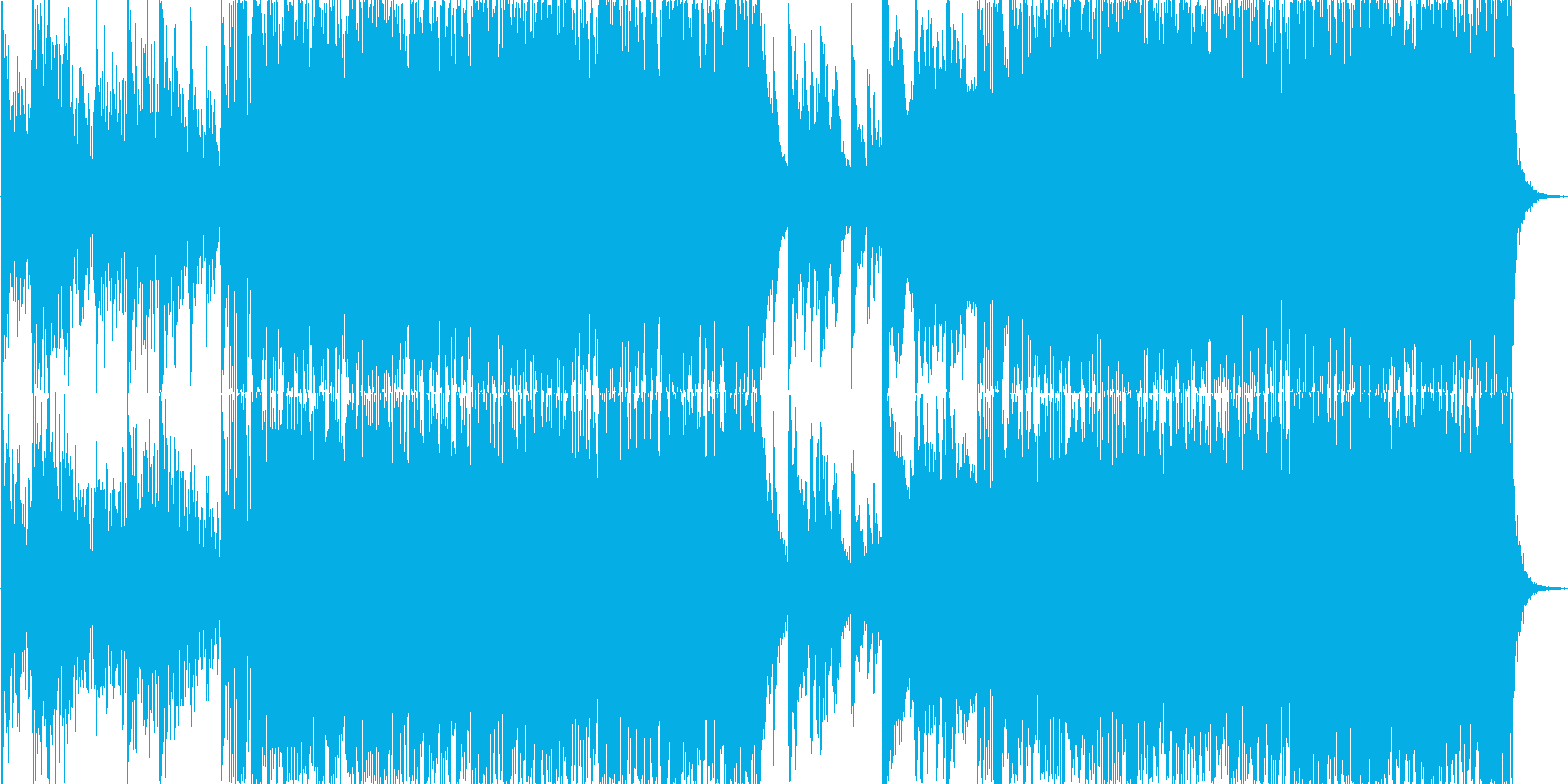 EDMテイストのDubstepですの再生済みの波形