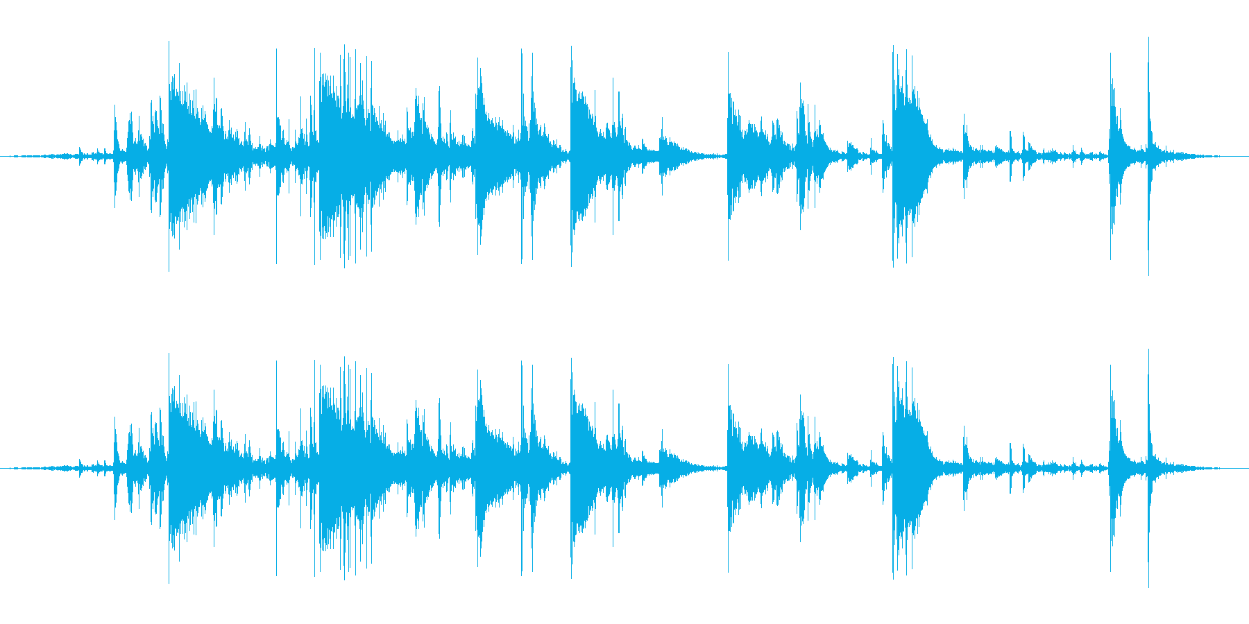 氷を入れる音(カランカラン、チンチロリンの再生済みの波形