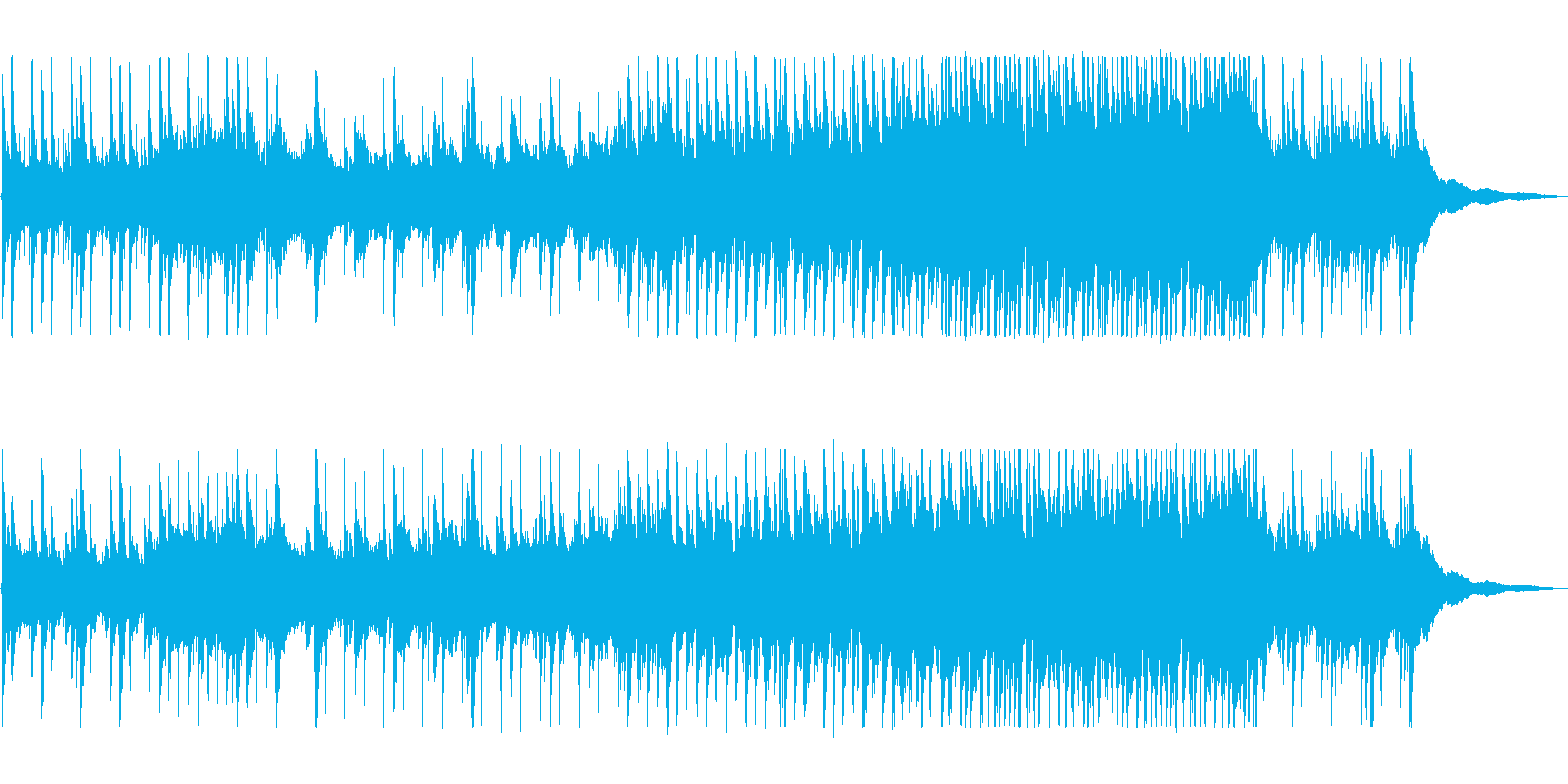 ハーモニカとピアノのまったり曲の再生済みの波形