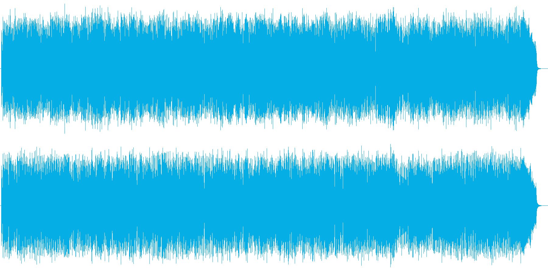 疾走感があるクールなミュージックの再生済みの波形