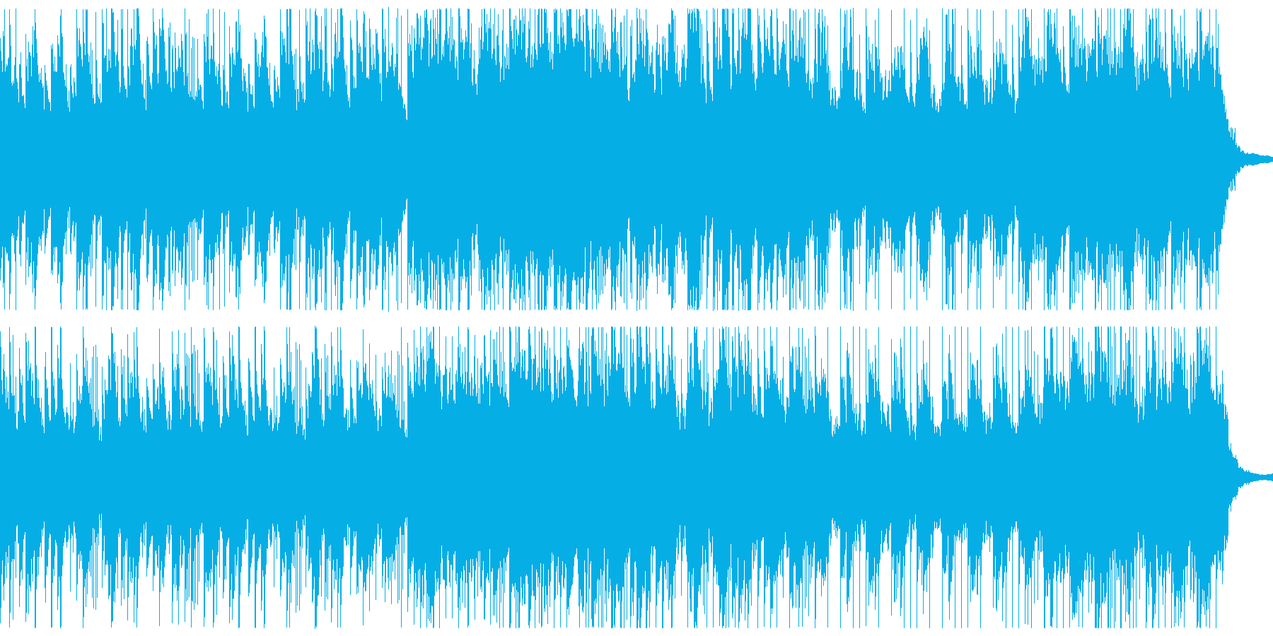 ピアノとストリングスがメインの悲しい曲の再生済みの波形
