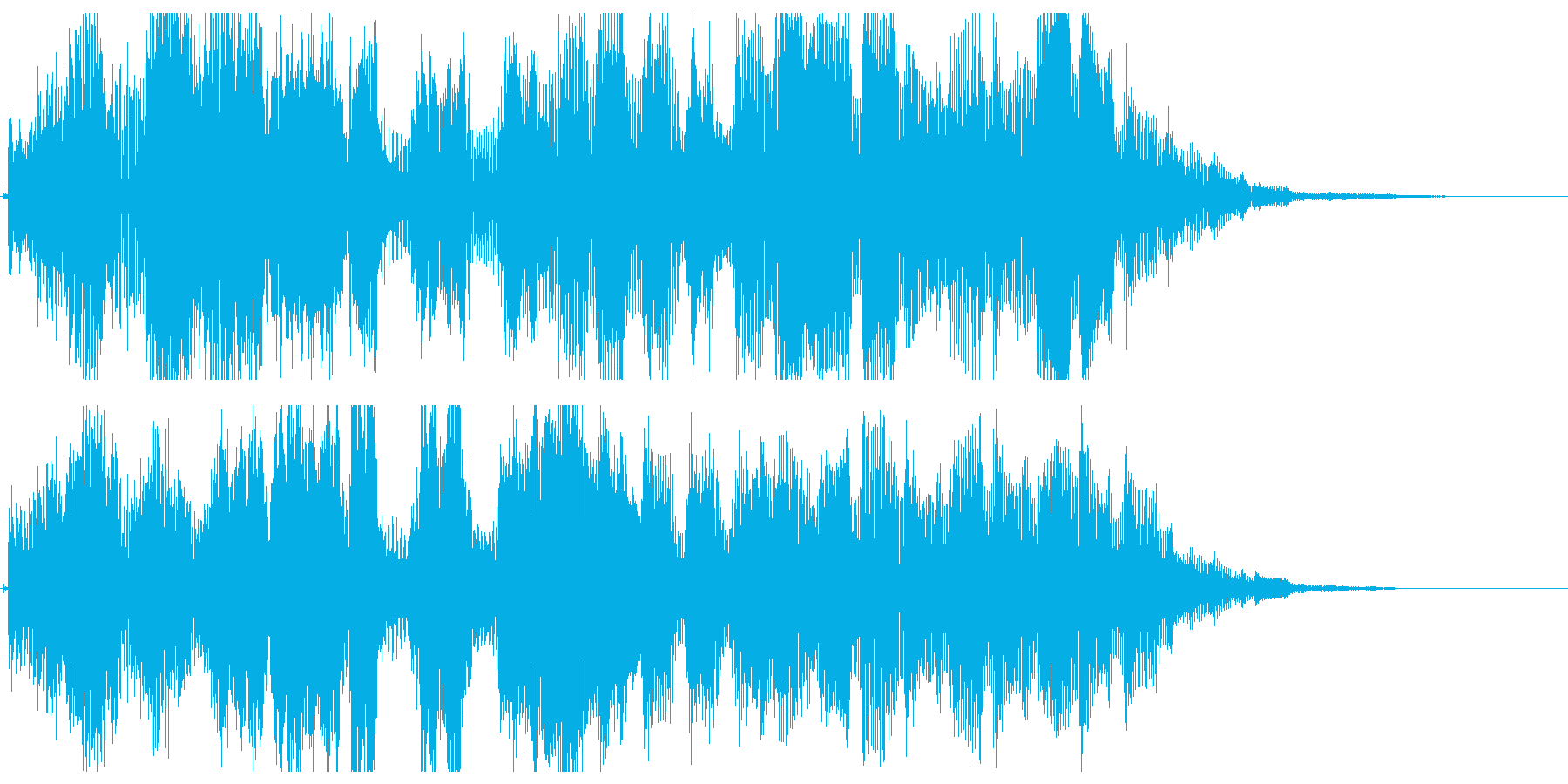 パワーアップ音03の再生済みの波形