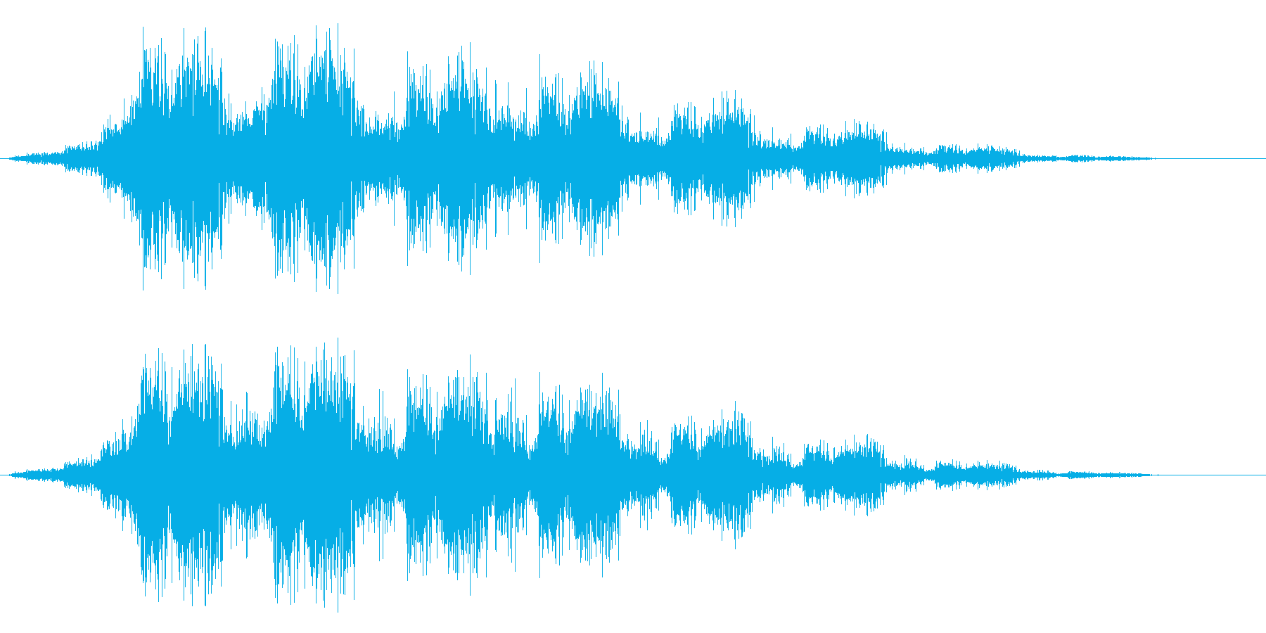 シュルルルル(ロープを巻くような音)の再生済みの波形