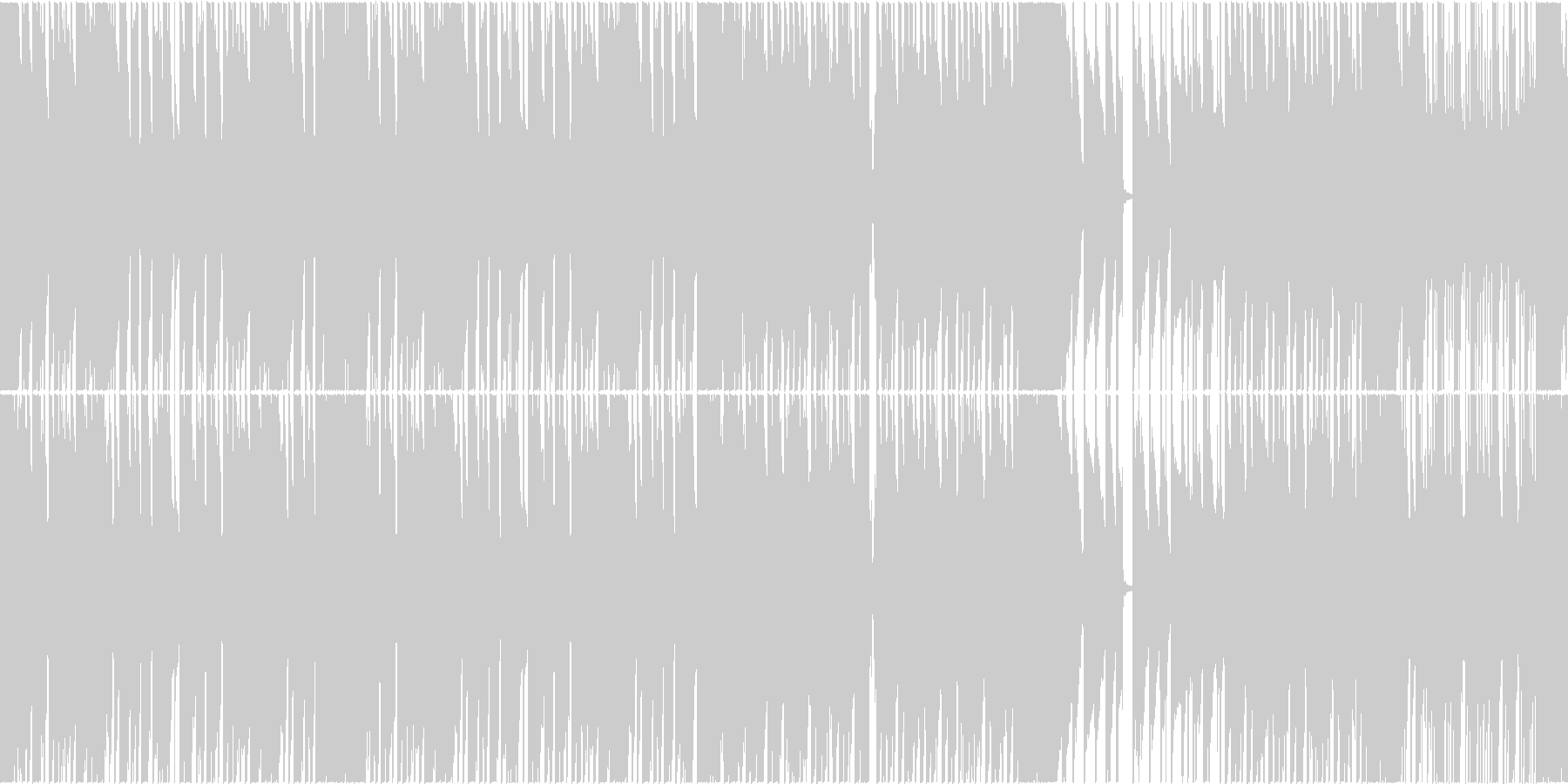 攻める気にさせるDrumnBassループの未再生の波形