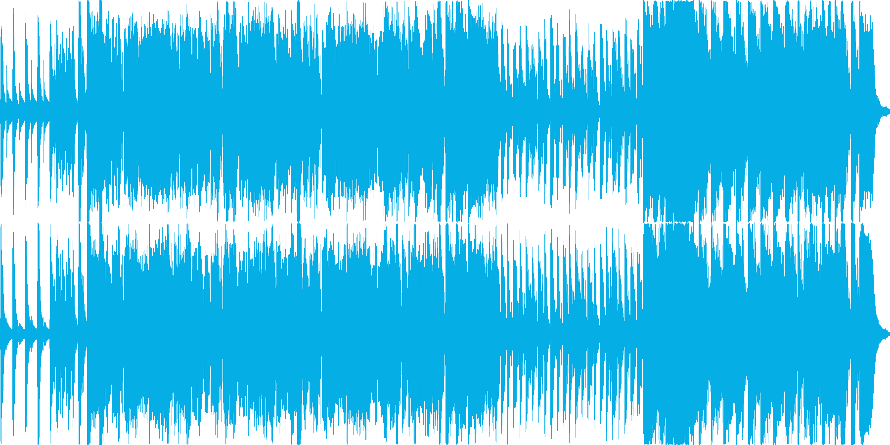 番組OPなどに のほほんとした雰囲気の曲の再生済みの波形
