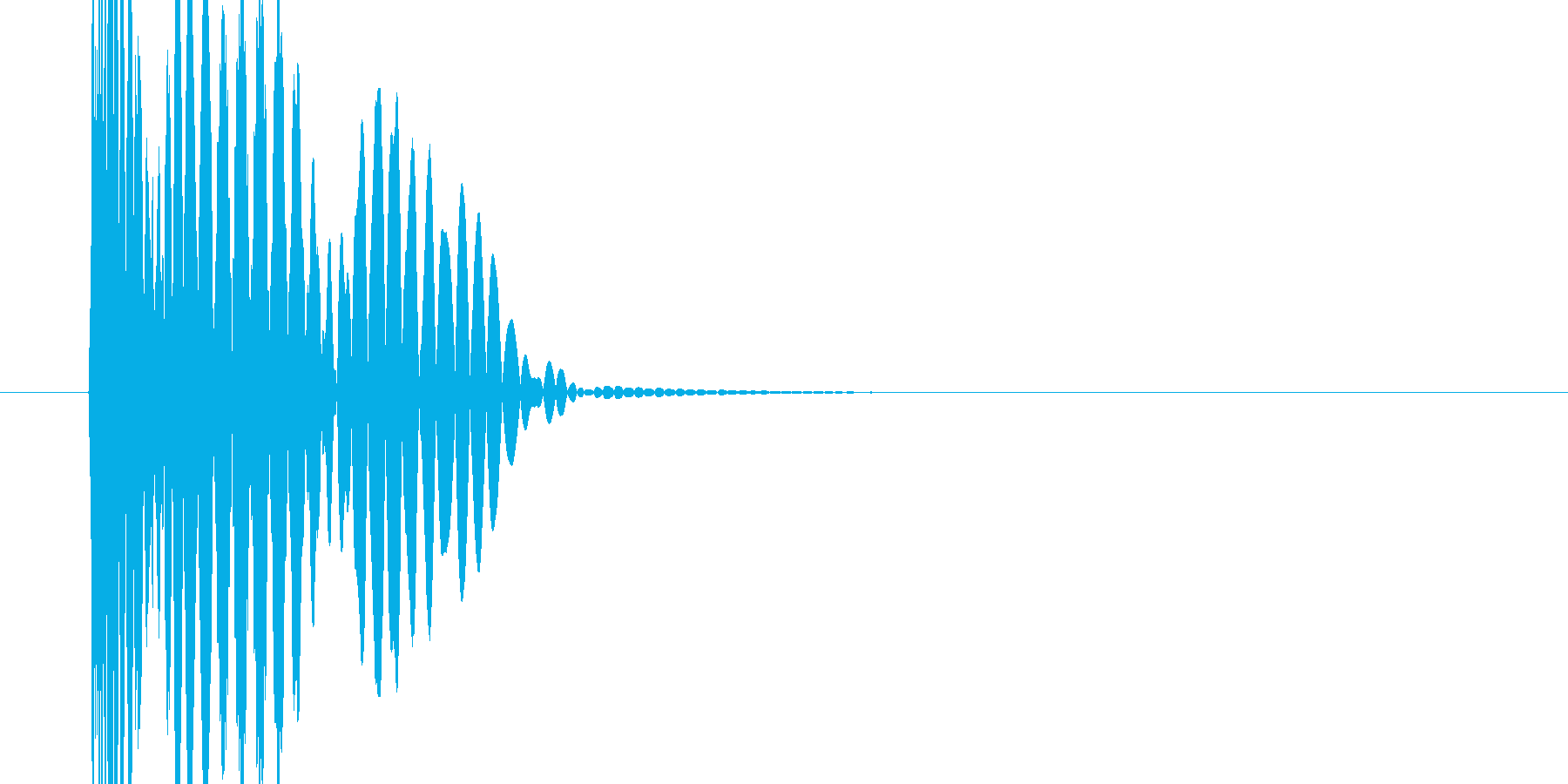 停止音(スロット)の再生済みの波形