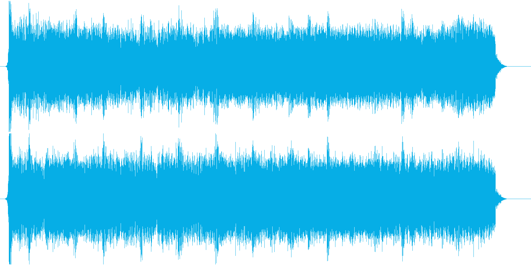 ジングル ロックギターの再生済みの波形