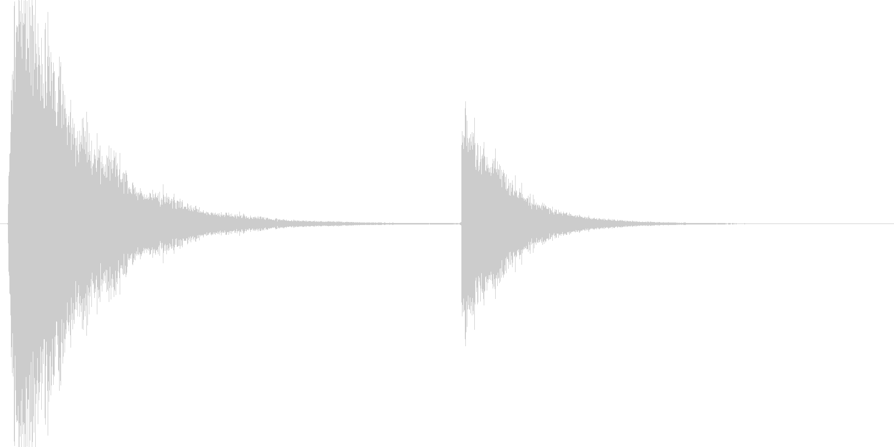 バリアを張るような効果音です。の未再生の波形