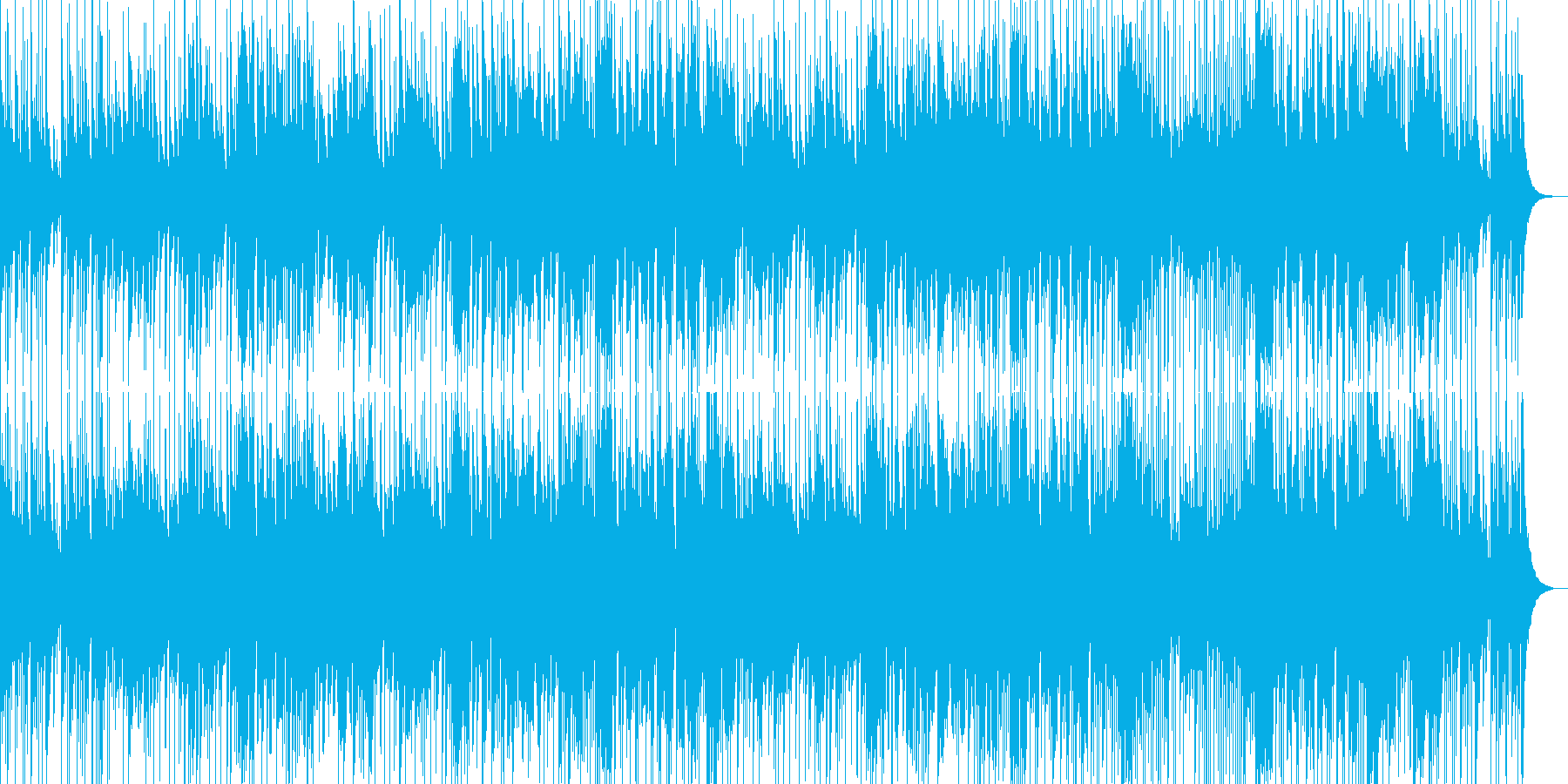 鉄琴主体のポップスの再生済みの波形