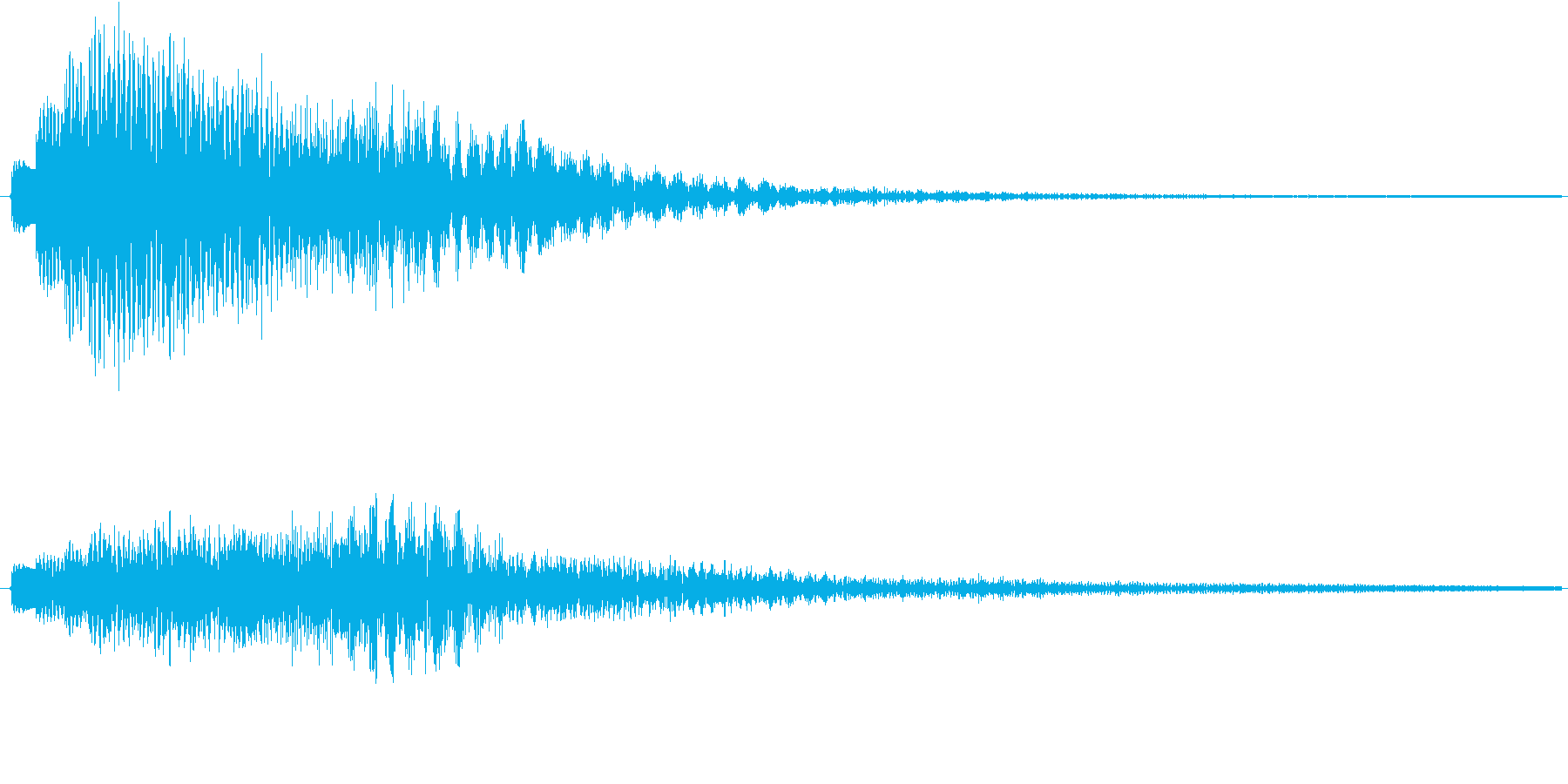 空間的な効果音です。の再生済みの波形