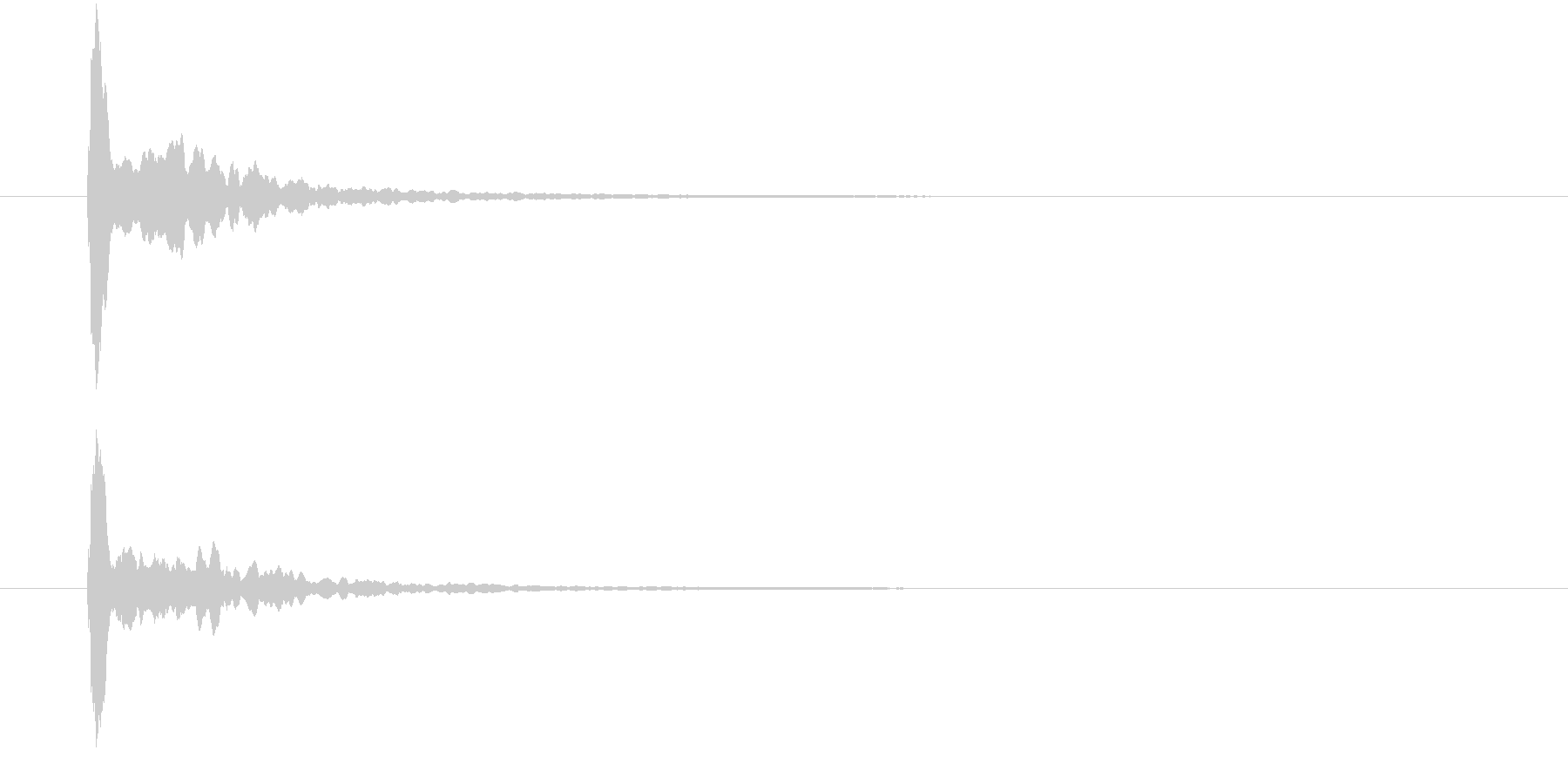 パーン、テロップ音、座布団。の未再生の波形