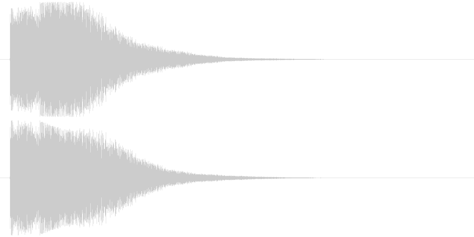 ダメージ音の未再生の波形