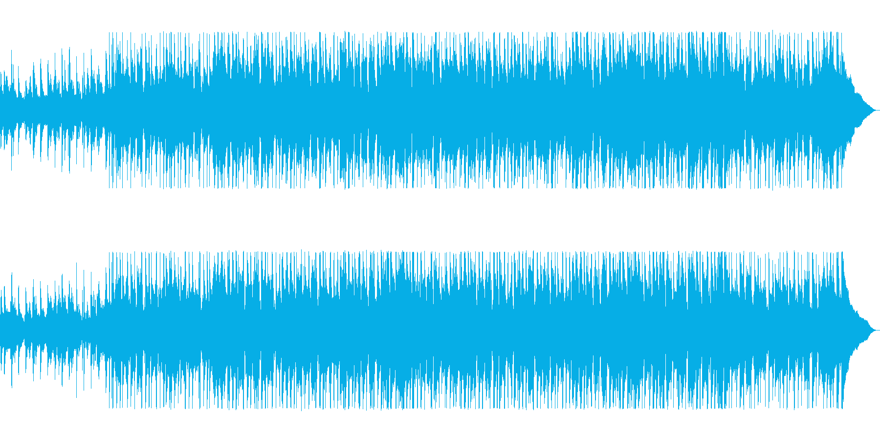牧場から聞こえてきそうなカントリー曲の再生済みの波形