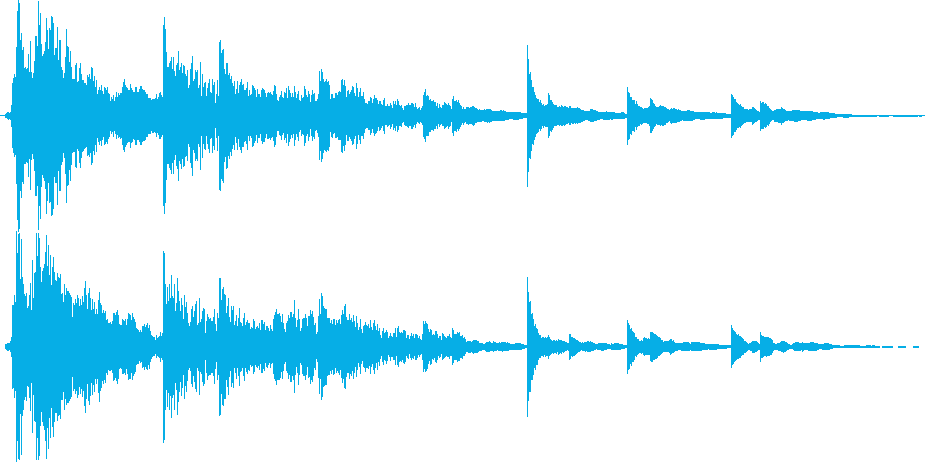 和風_アタック音_太鼓_おありのイメージの再生済みの波形