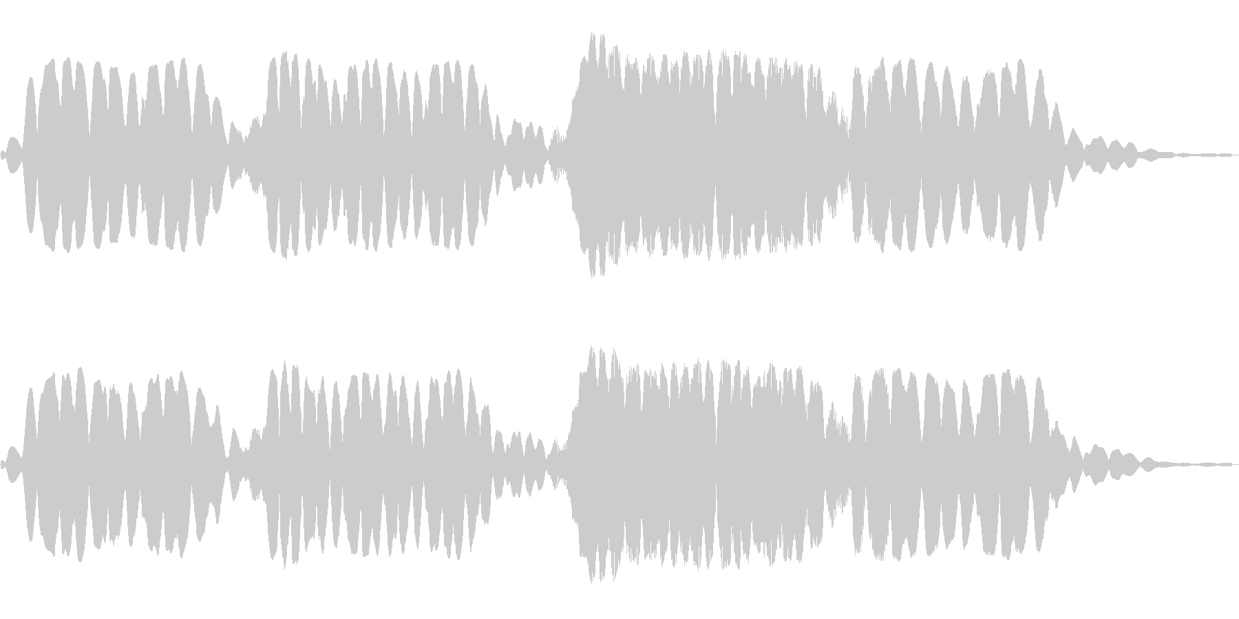 ホワワワーン(幻想的な効果音)の未再生の波形